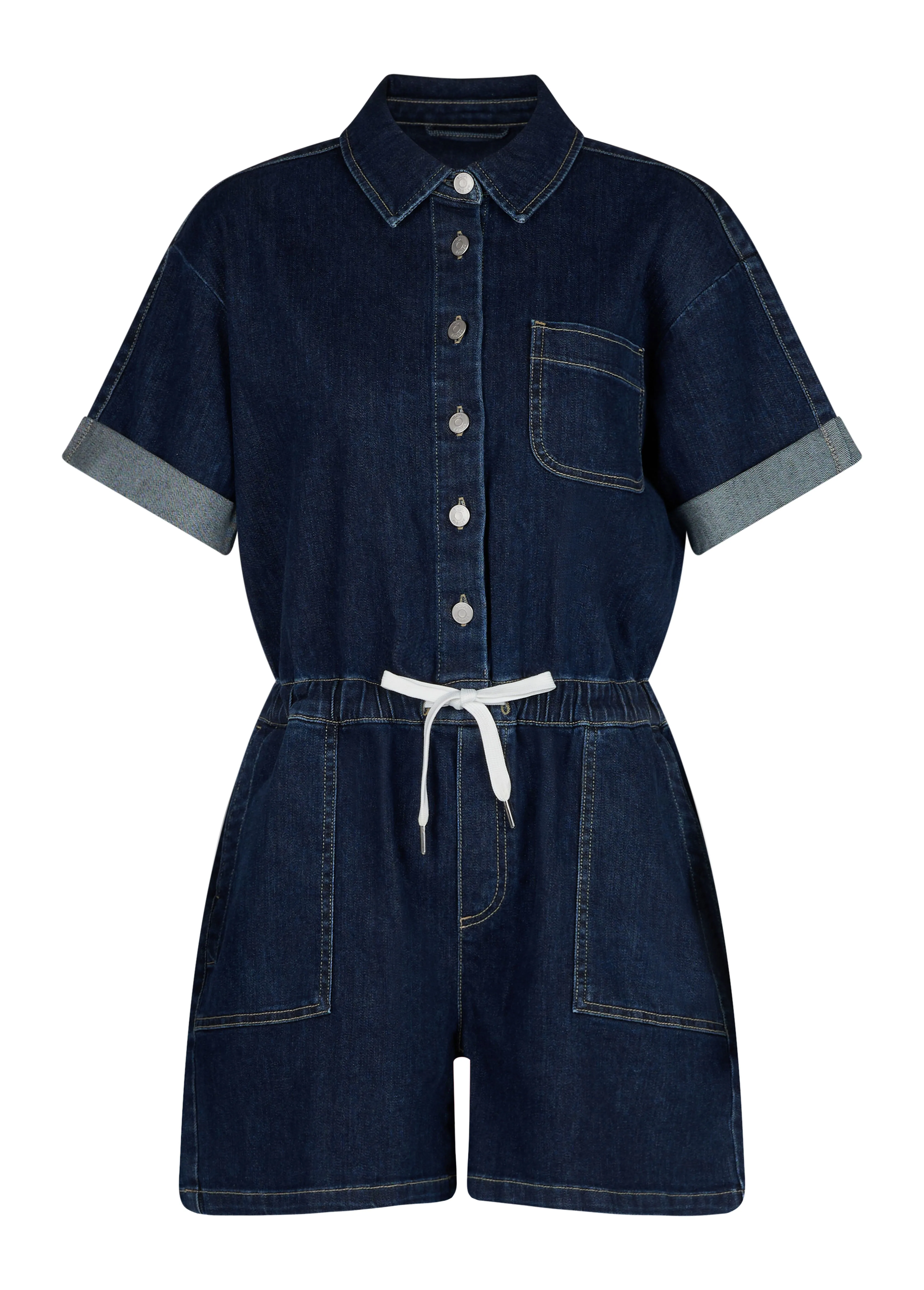 SHORT ROMPER / BOTANICAL BLUE sold by Yoga Jeans product image thumbnail 2