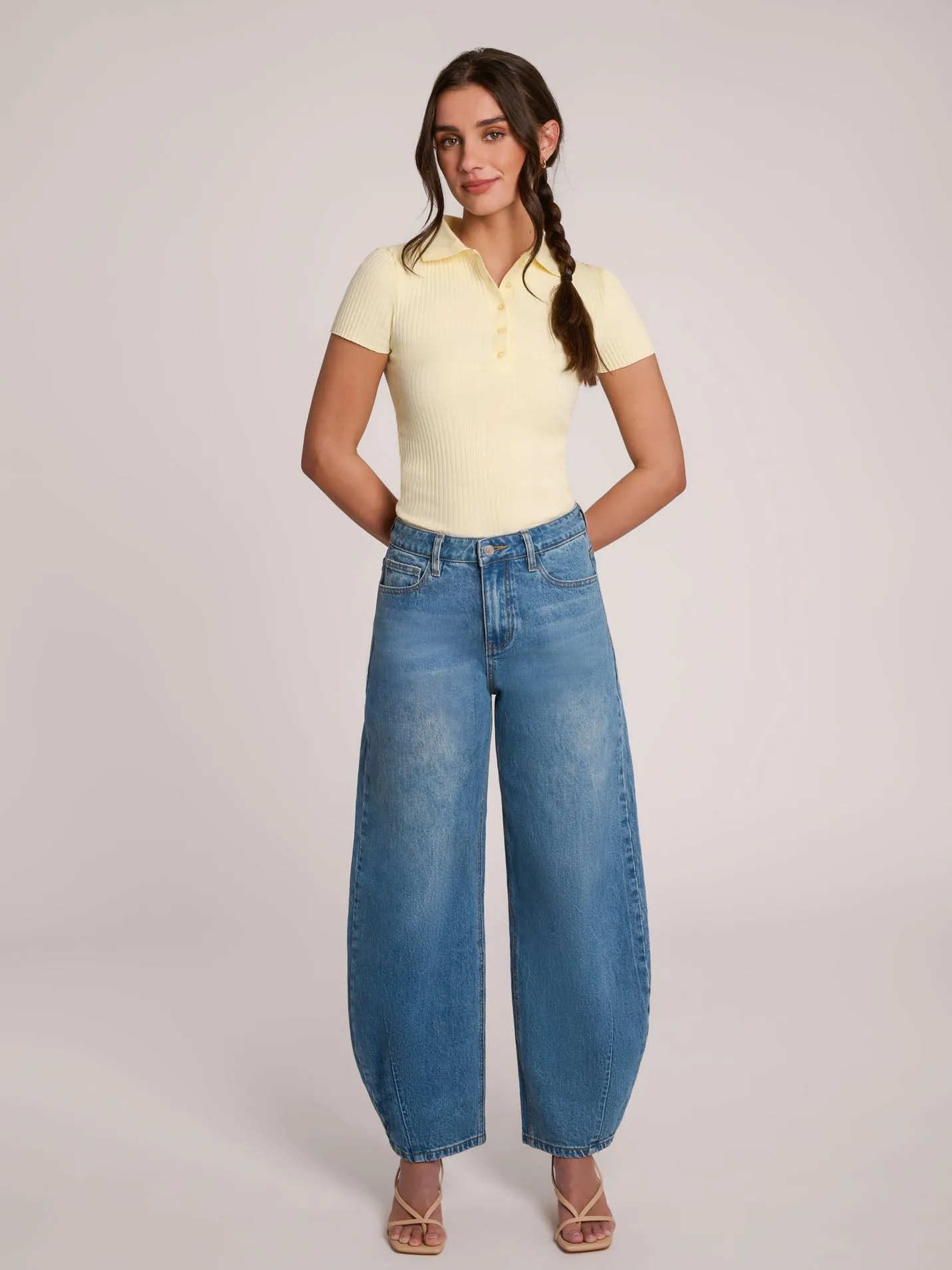 MALIA RELAXED JEANS / BLUE STEM sold by Yoga Jeans product image thumbnail 3