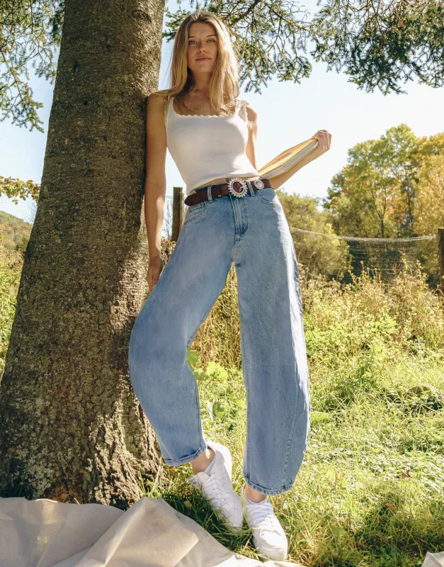 MALIA RELAXED JEANS / BLUE STEM made by Yoga Jeans