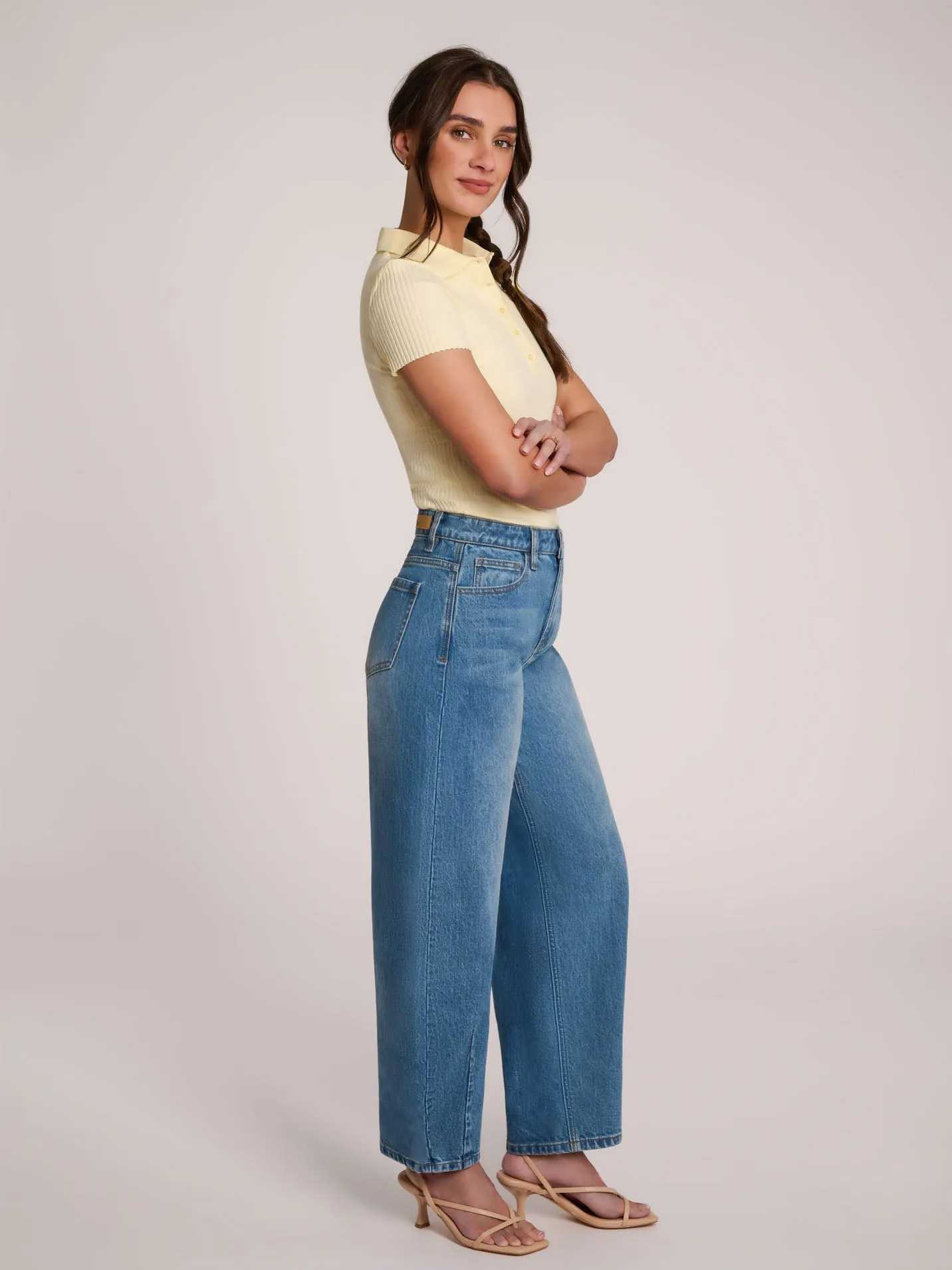 MALIA RELAXED JEANS / BLUE STEM sold by Yoga Jeans product image thumbnail 4