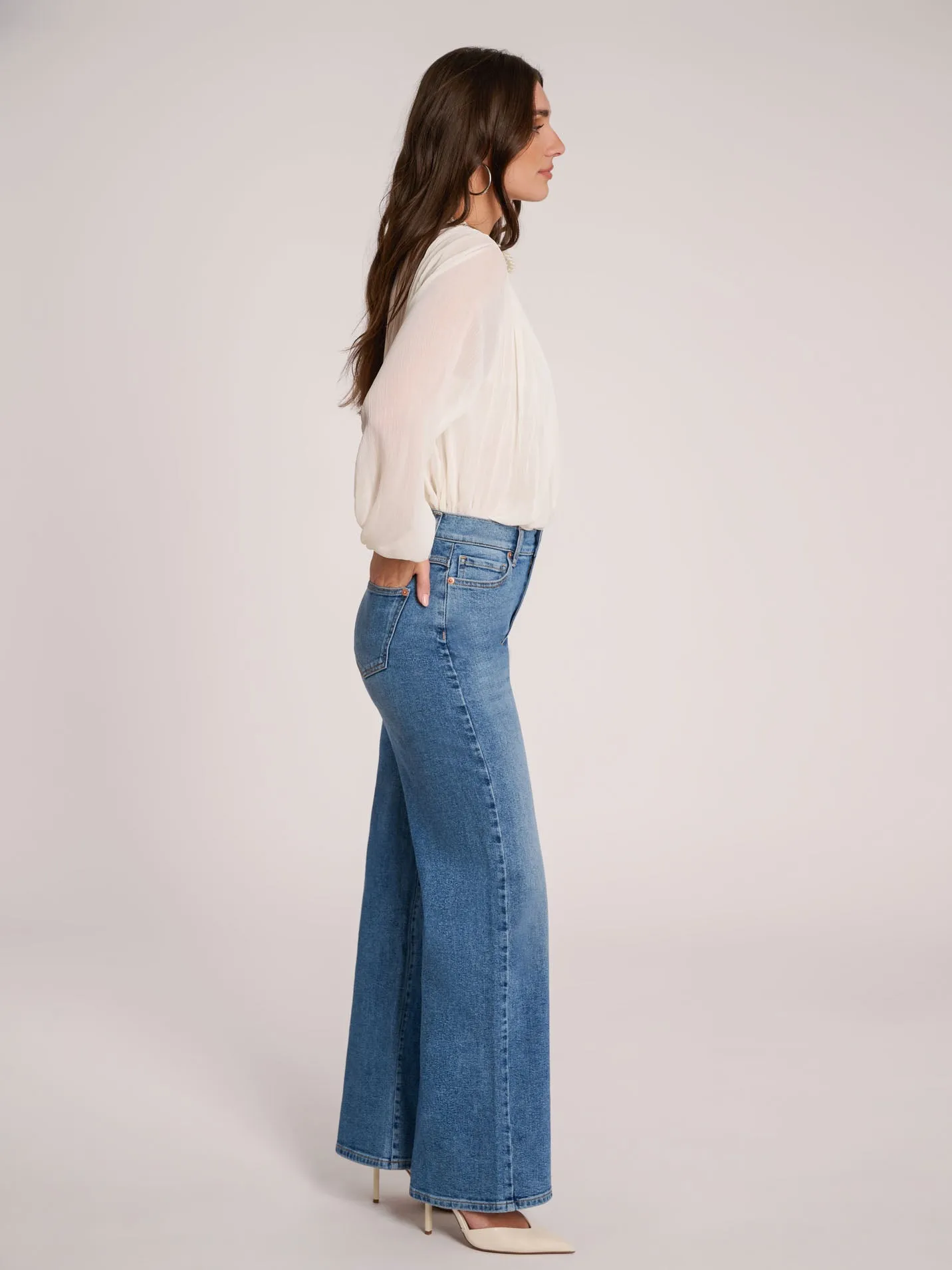 LILY WIDE LEG JEANS / JERSEY sold by Yoga Jeans product image thumbnail 4