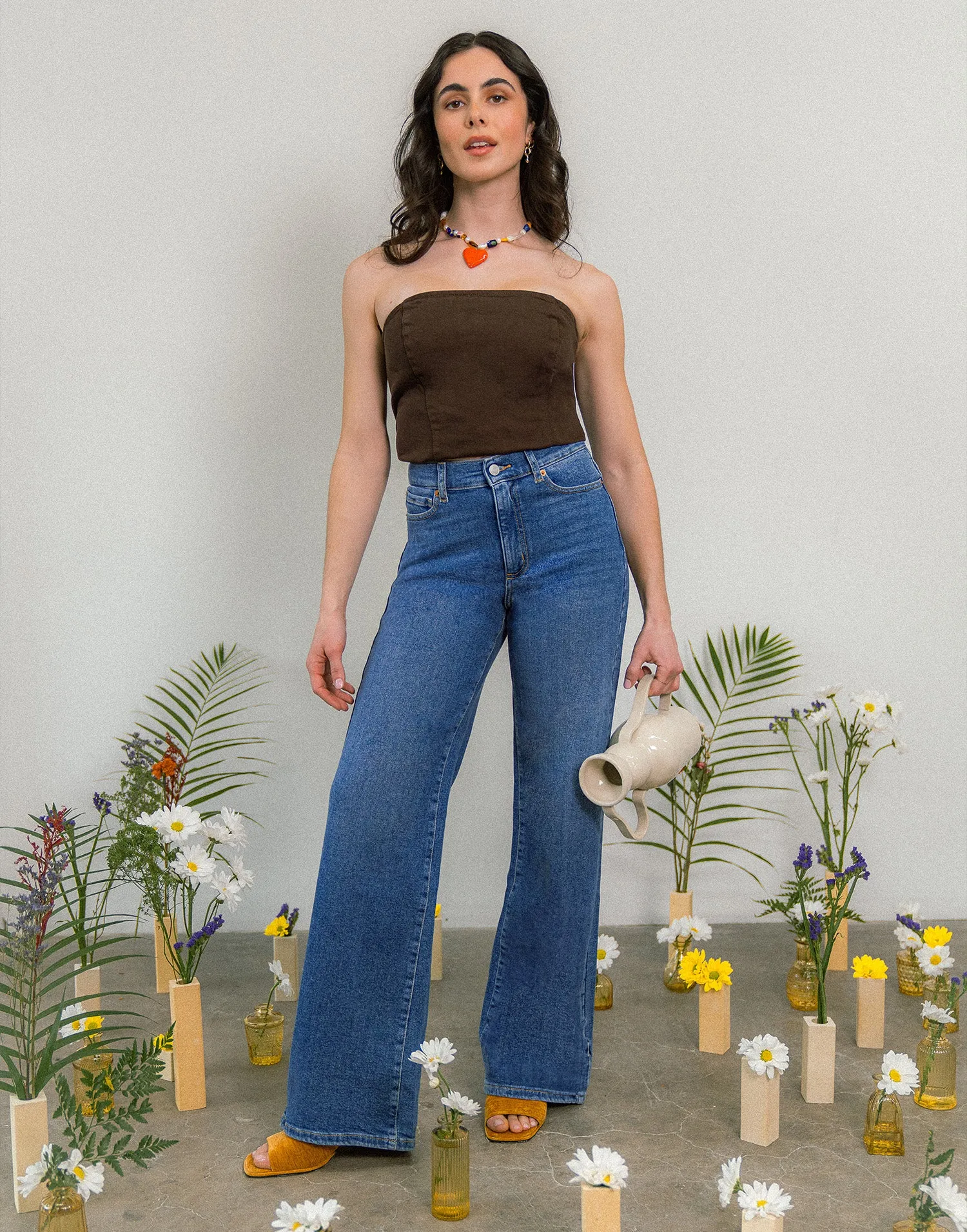 LILY WIDE LEG JEANS / JERSEY sold by Yoga Jeans