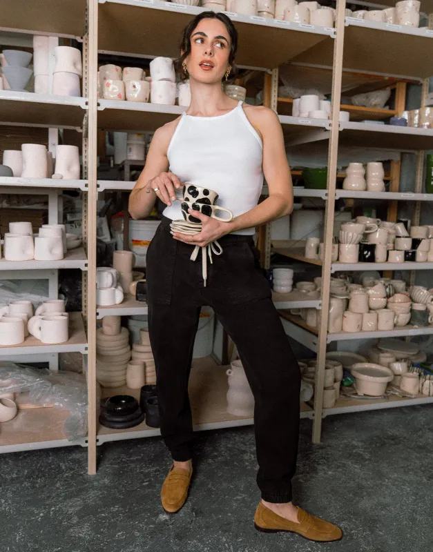 MALIA RELAXED JEANS / BLACK sold by Yoga Jeans