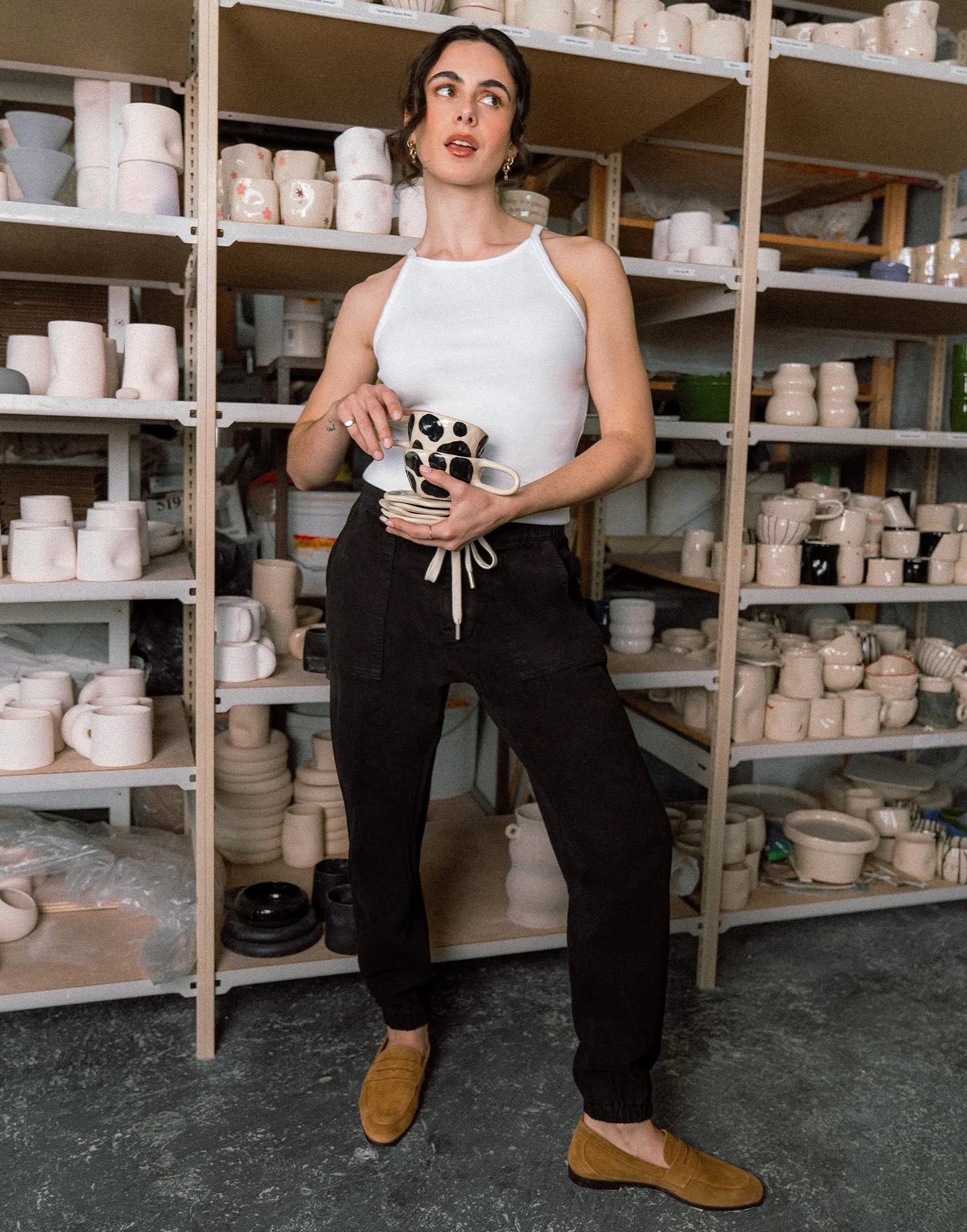 MALIA RELAXED JEANS / BLACK sold by Yoga Jeans