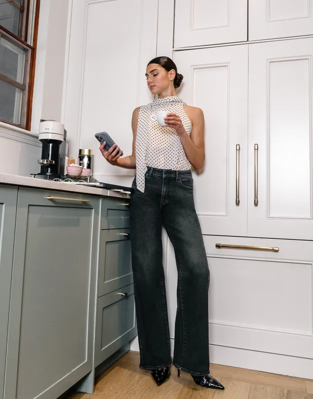 LILY WIDE LEG JEANS / HYDRA sold by Yoga Jeans