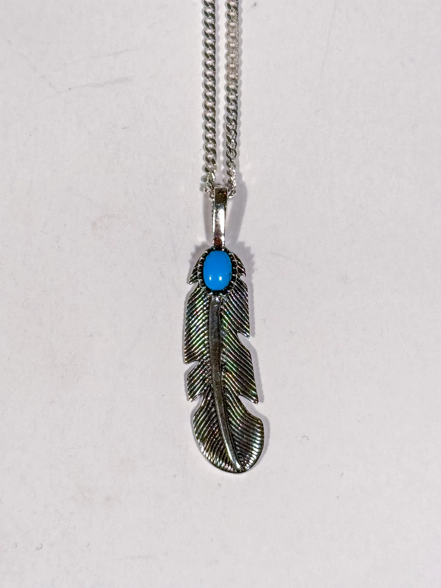 Nature Series | Feather with Turquoise sold by 18 Waits