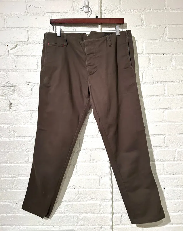 Vintage Signature Trouser | Olive Bull Denim sold by 18 Waits