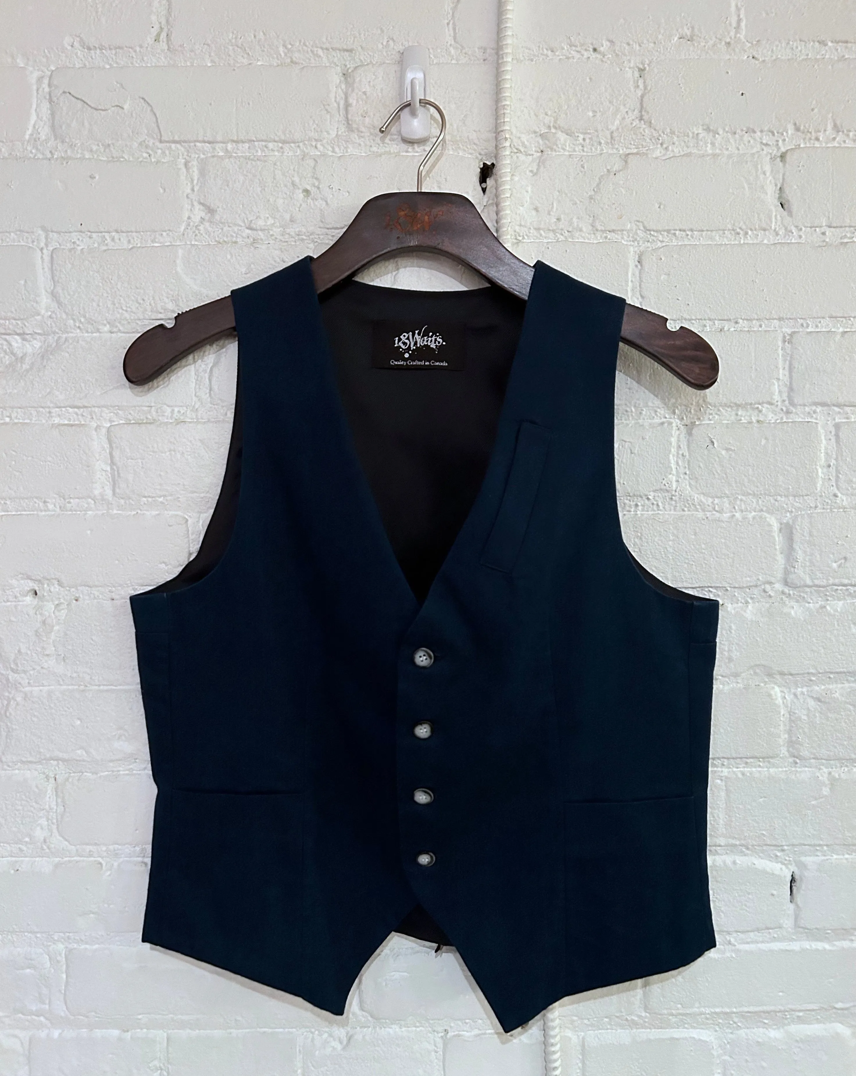 Vintage Vest | Navy Twill sold by 18 Waits