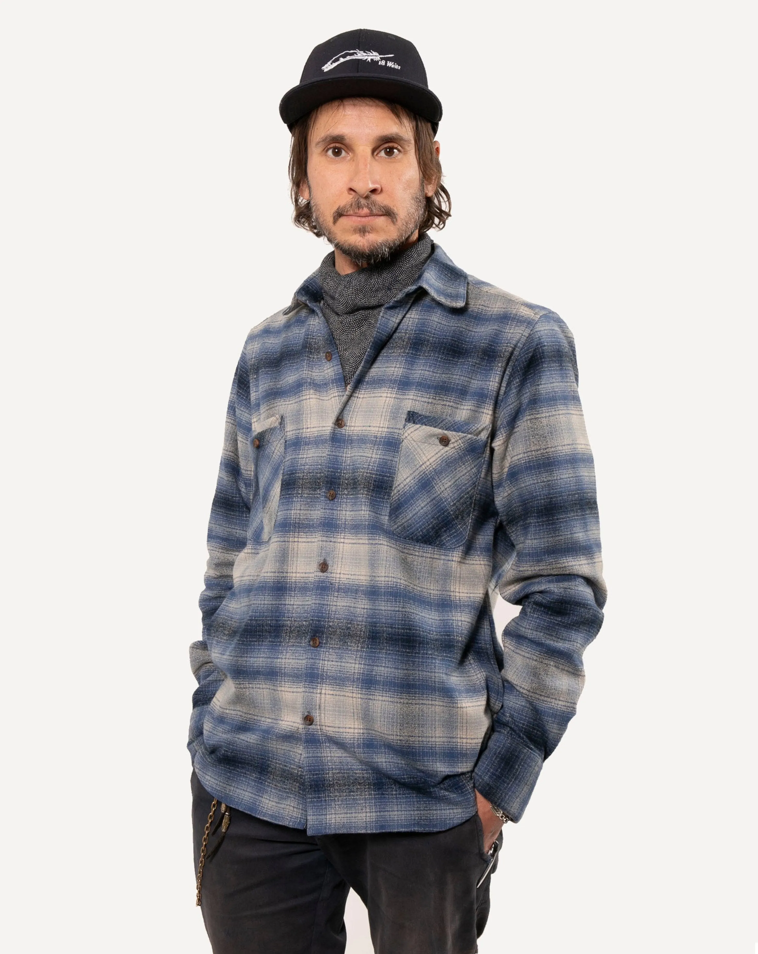 Woodsman Shirt | Sky Blue Sky Plaid sold by 18 Waits