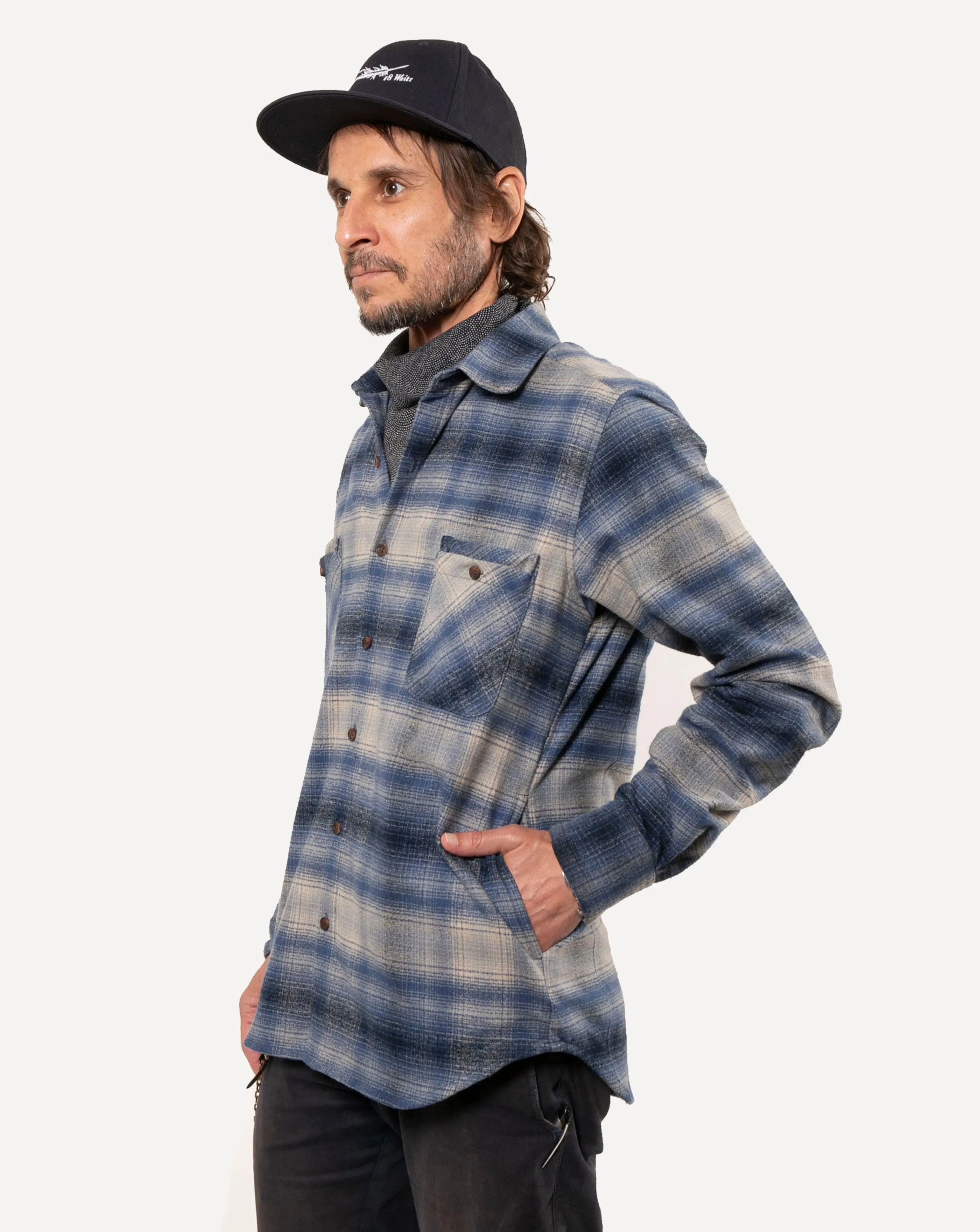Woodsman Shirt | Sky Blue Sky Plaid sold by 18 Waits product image thumbnail 2