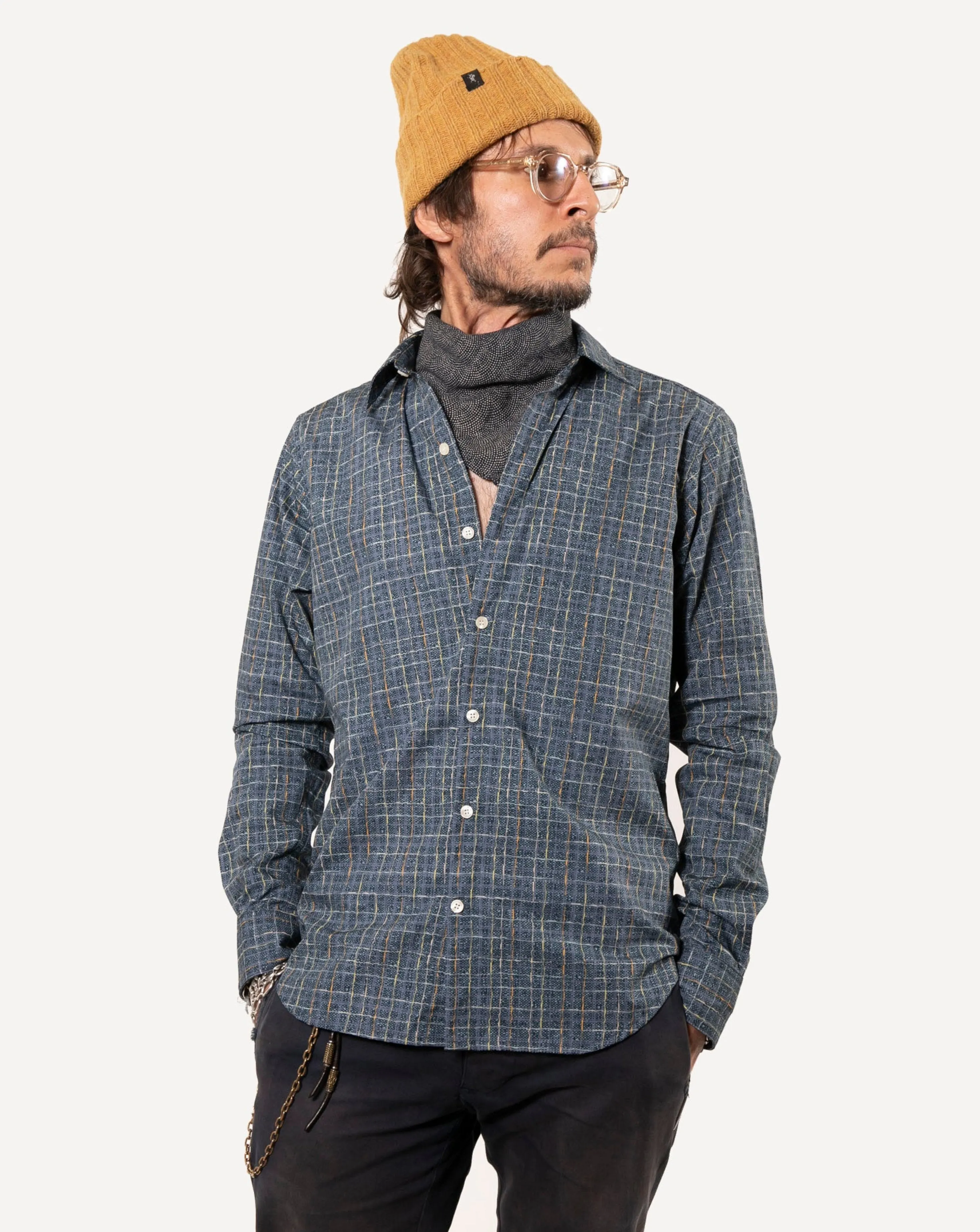 Long Sleeve Dylan | Tweed Indigo sold by 18 Waits product image thumbnail 2