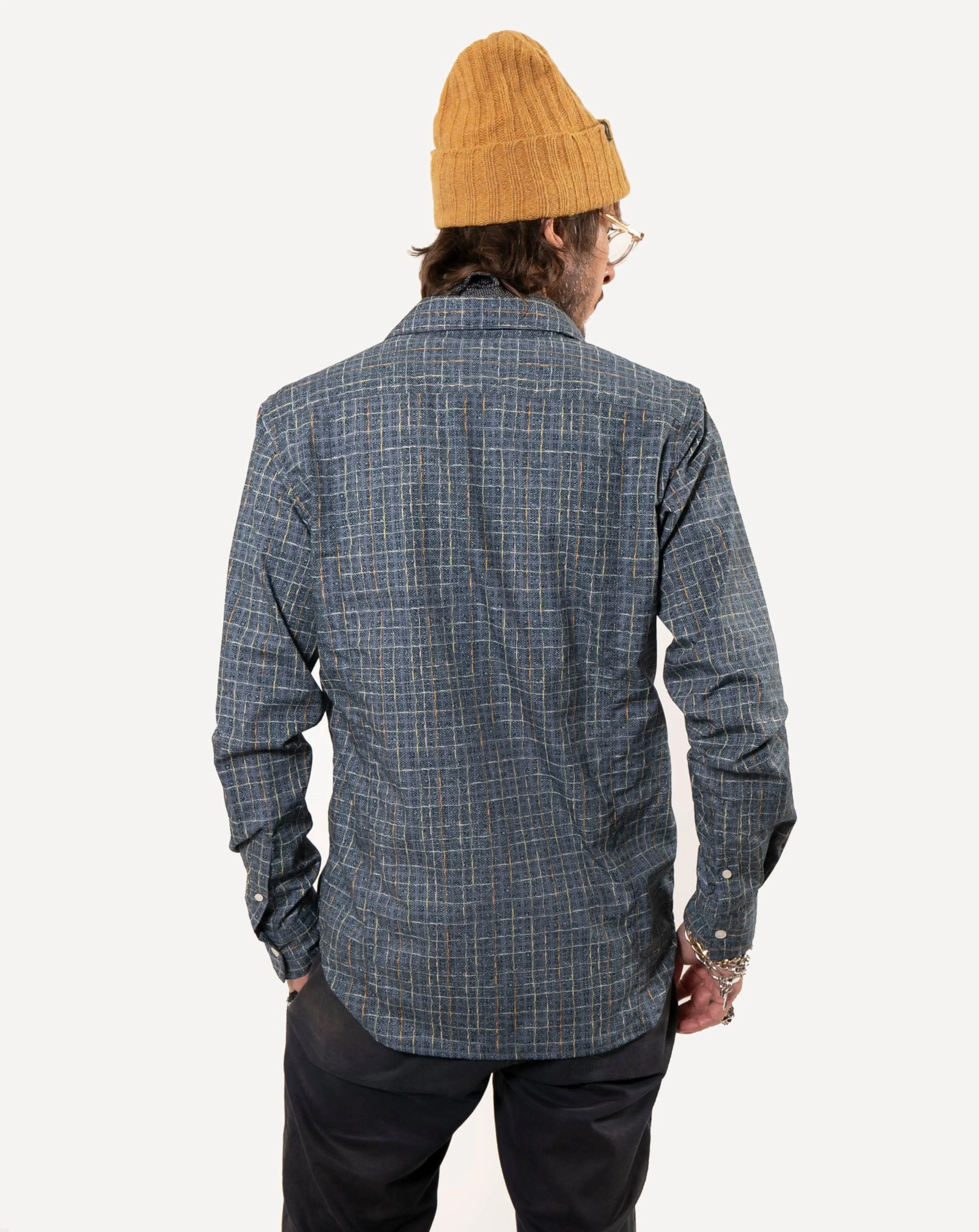 Long Sleeve Dylan | Tweed Indigo sold by 18 Waits product image thumbnail 3