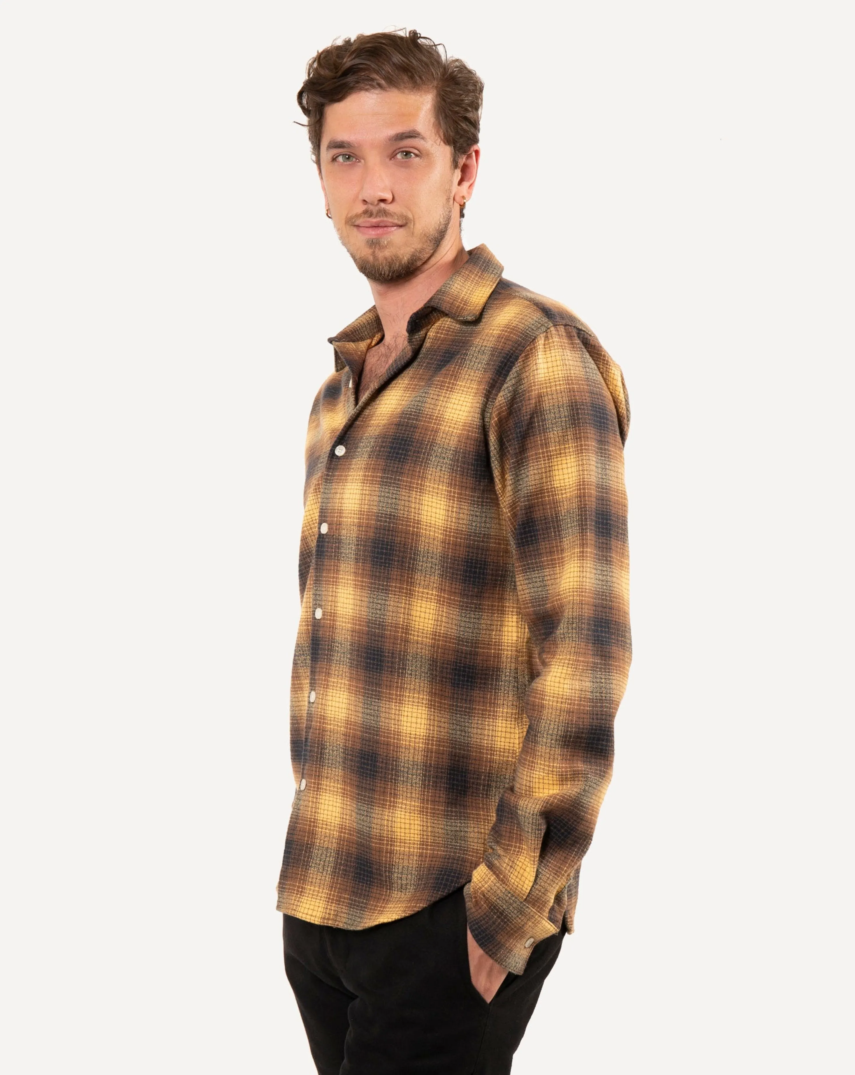 Long Sleeve Dylan Shirt | Harvest Plaid sold by 18 Waits product image thumbnail 2
