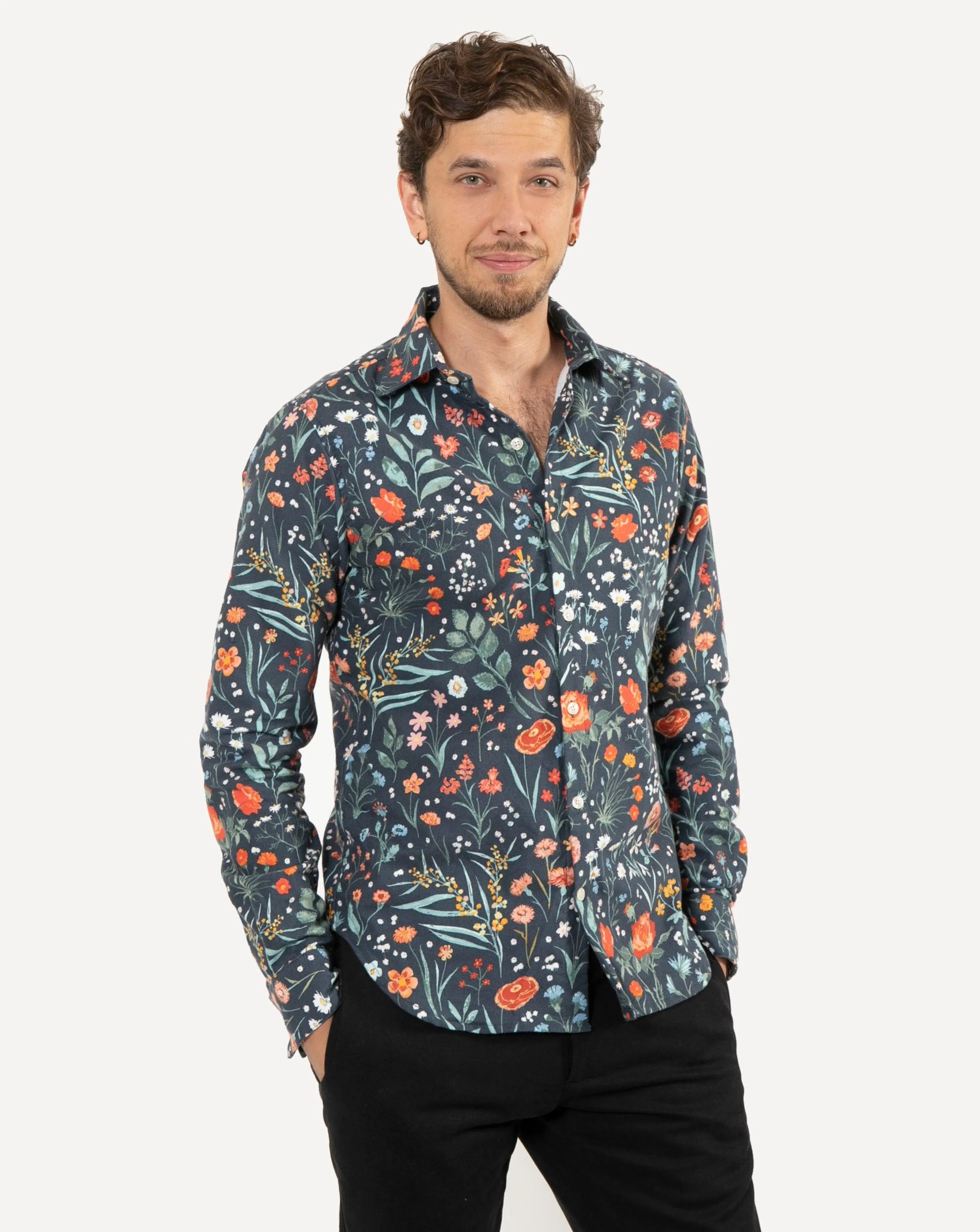 Long Sleeve Dylan Shirt | Garden Nights - Flannel sold by 18 Waits product image thumbnail 2