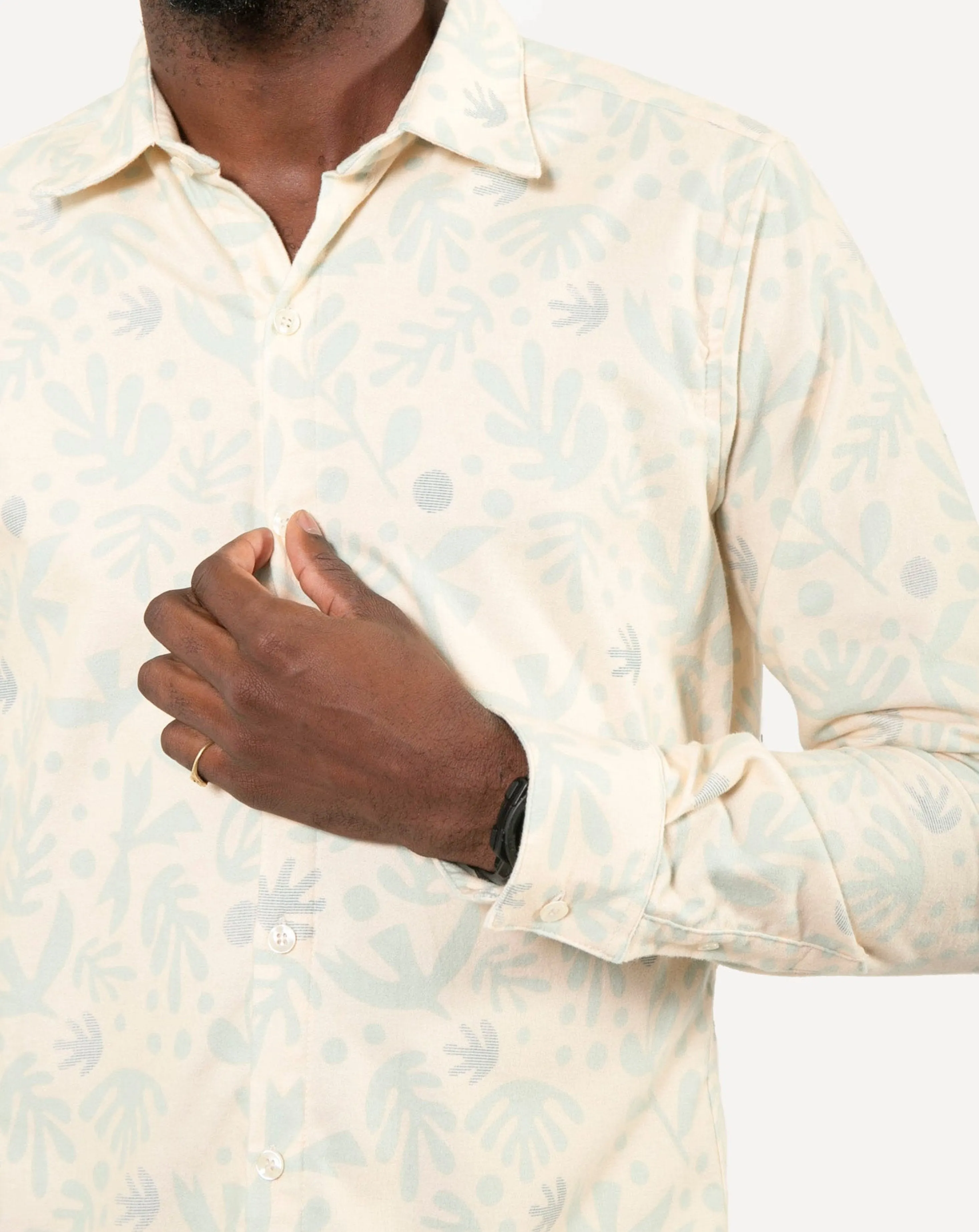 Long Sleeve Dylan Shirt | Boho Birds - Flannel sold by 18 Waits product image thumbnail 4