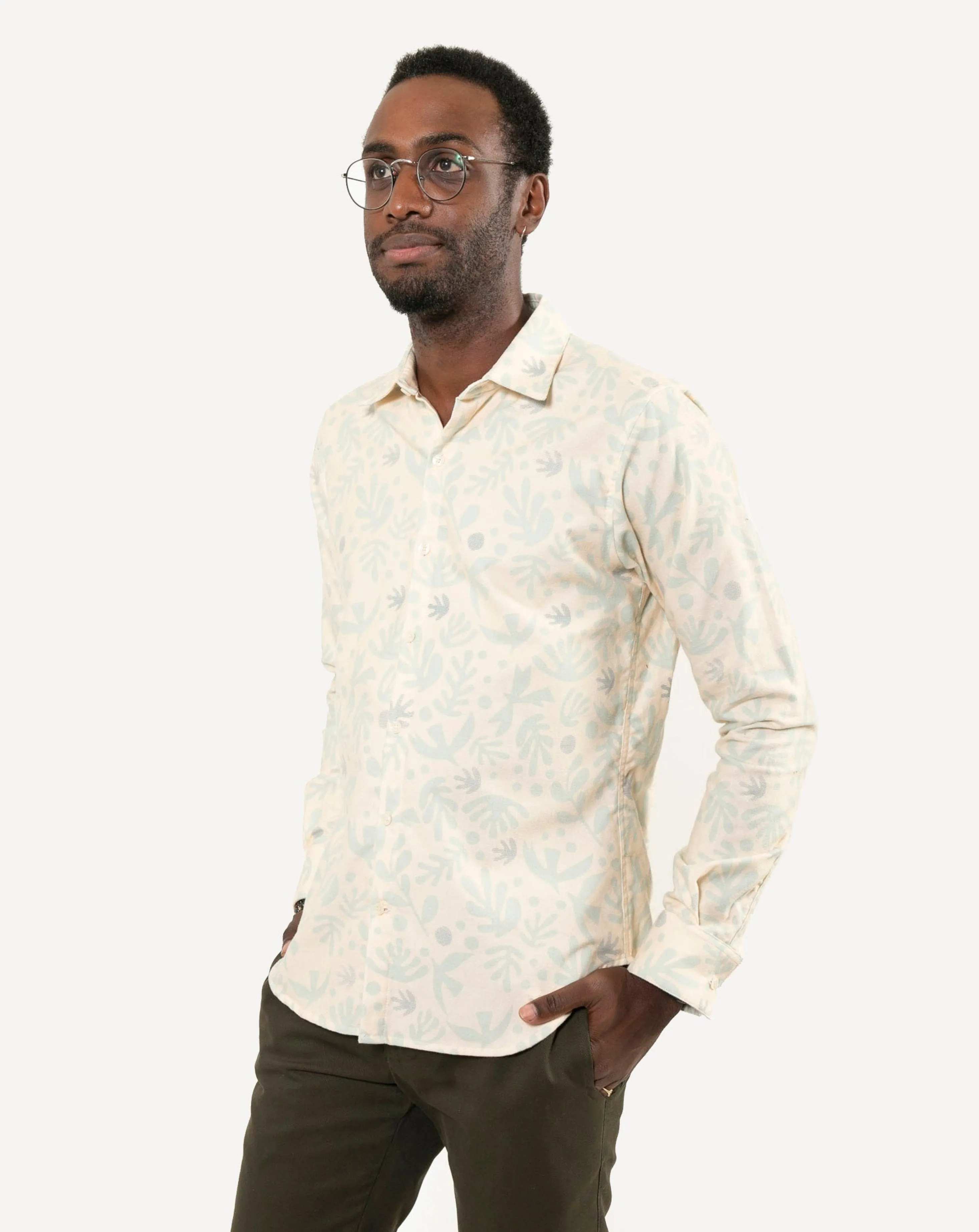 Long Sleeve Dylan Shirt | Boho Birds - Flannel sold by 18 Waits product image thumbnail 2