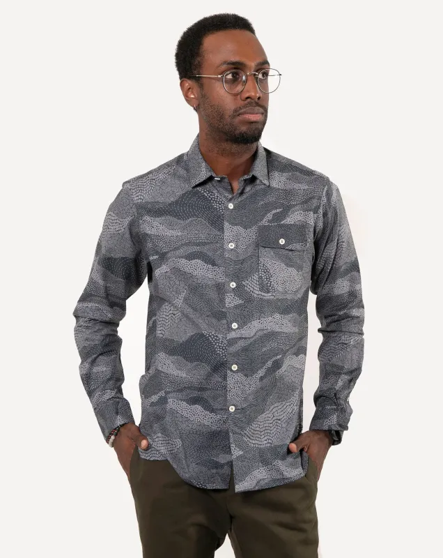 Long Sleeve Neuwirth Shirt | Midnight Mountains sold by 18 Waits