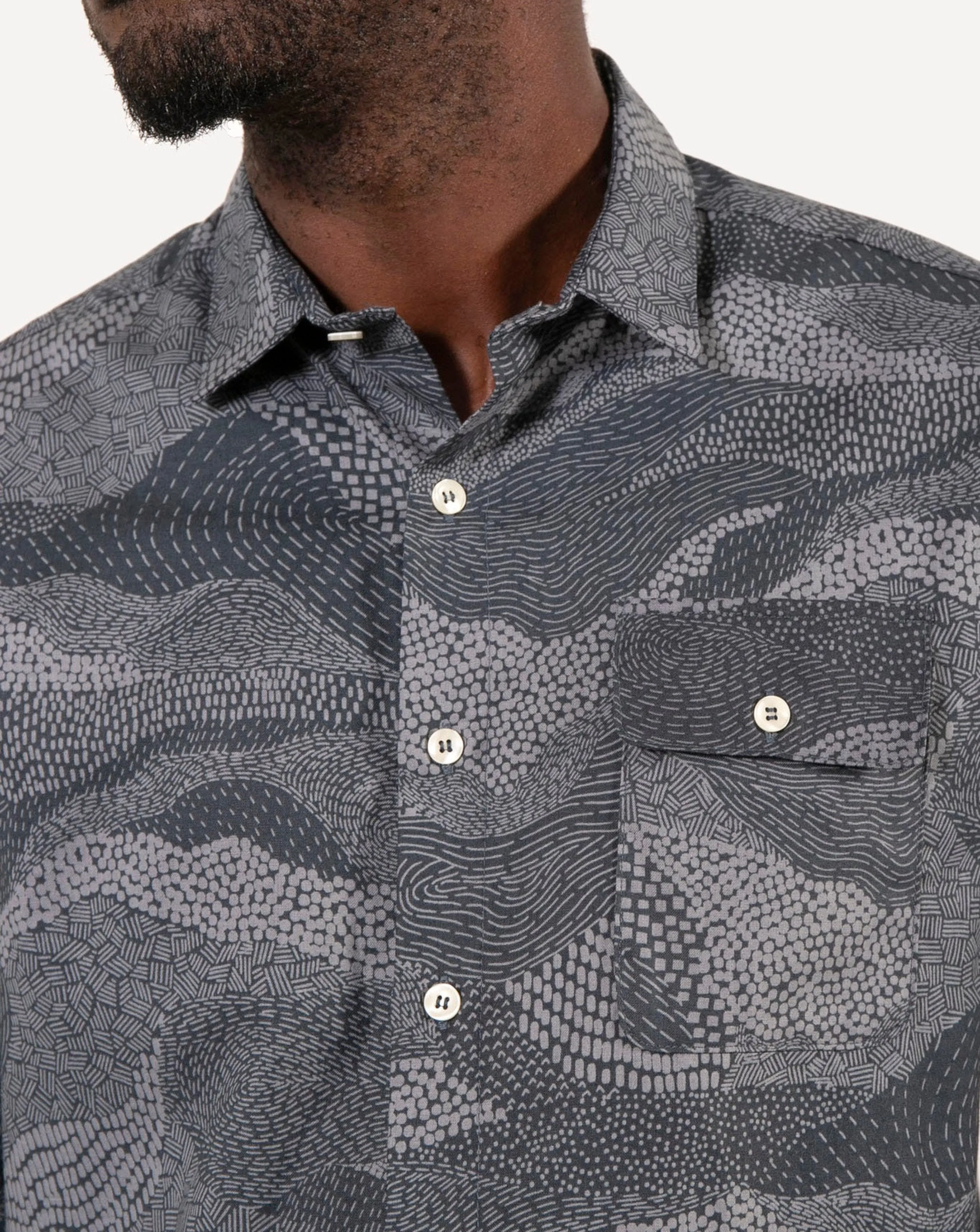 Long Sleeve Neuwirth Shirt | Midnight Mountains sold by 18 Waits product image thumbnail 4