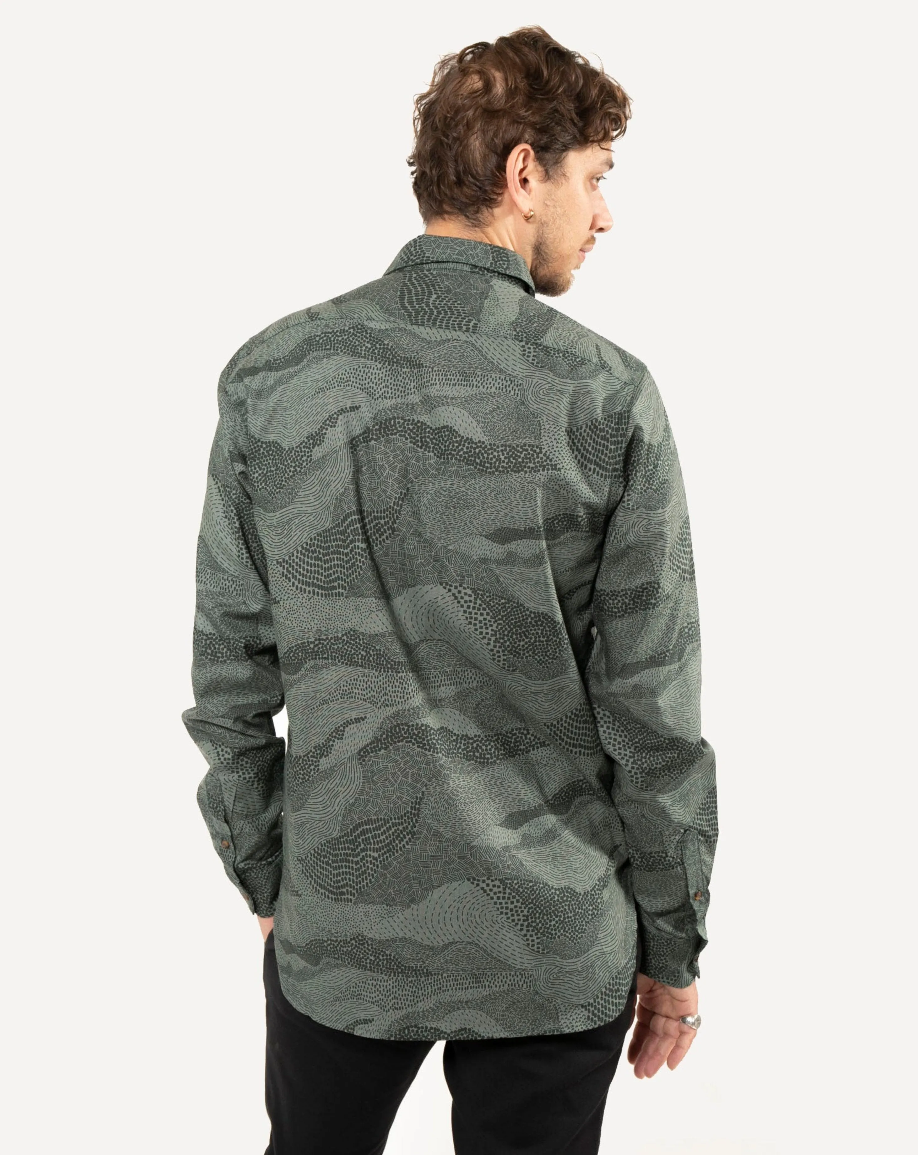 Long Sleeve Neuwirth Shirt | Evergreen Mountains sold by 18 Waits product image thumbnail 3