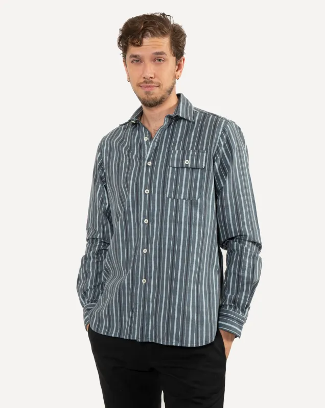 Long Sleeve Neuwirth Shirt | High Tide Night - Flannel sold by 18 Waits
