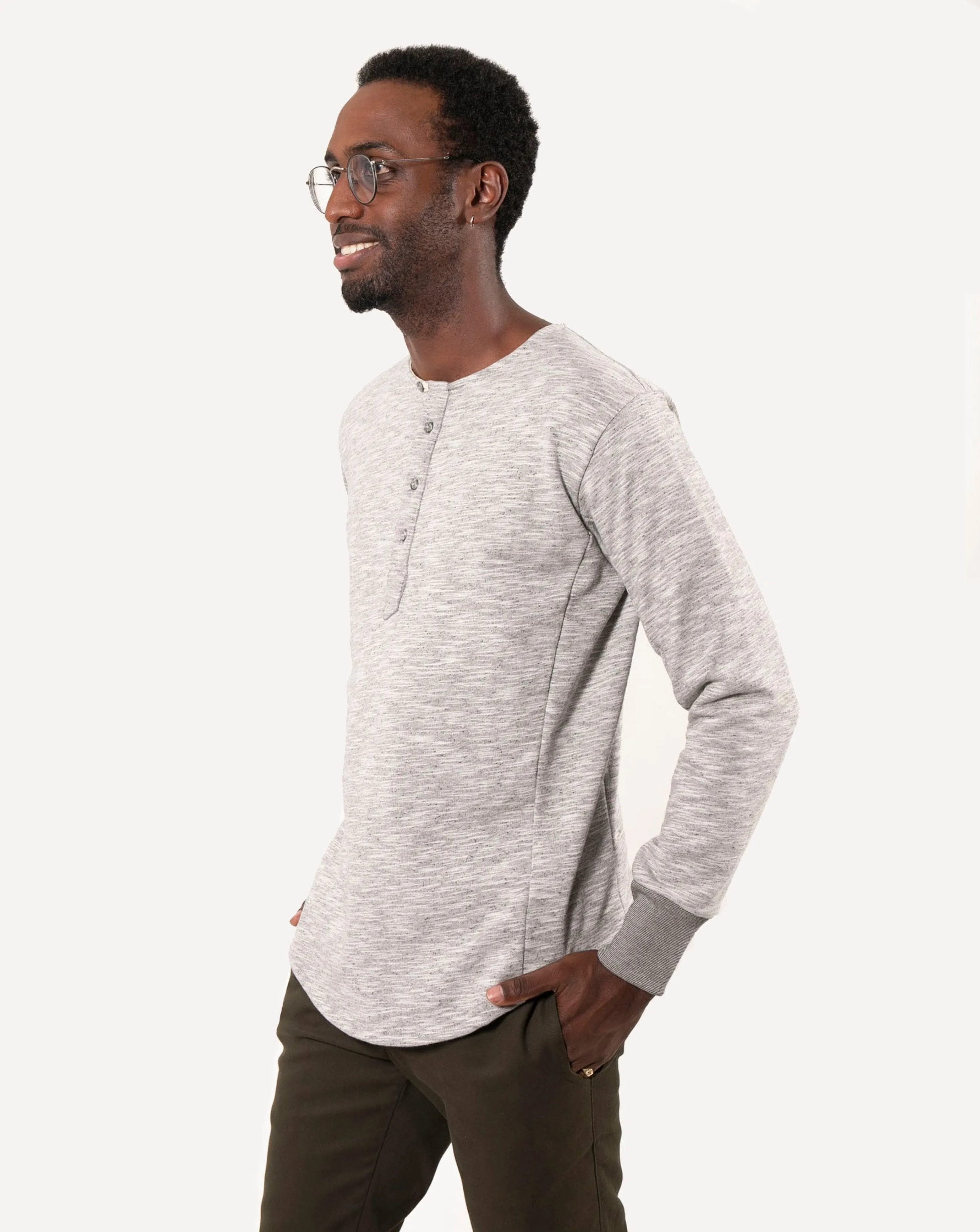 Heritage Henley | Light Grey Melange sold by 18 Waits product image thumbnail 2