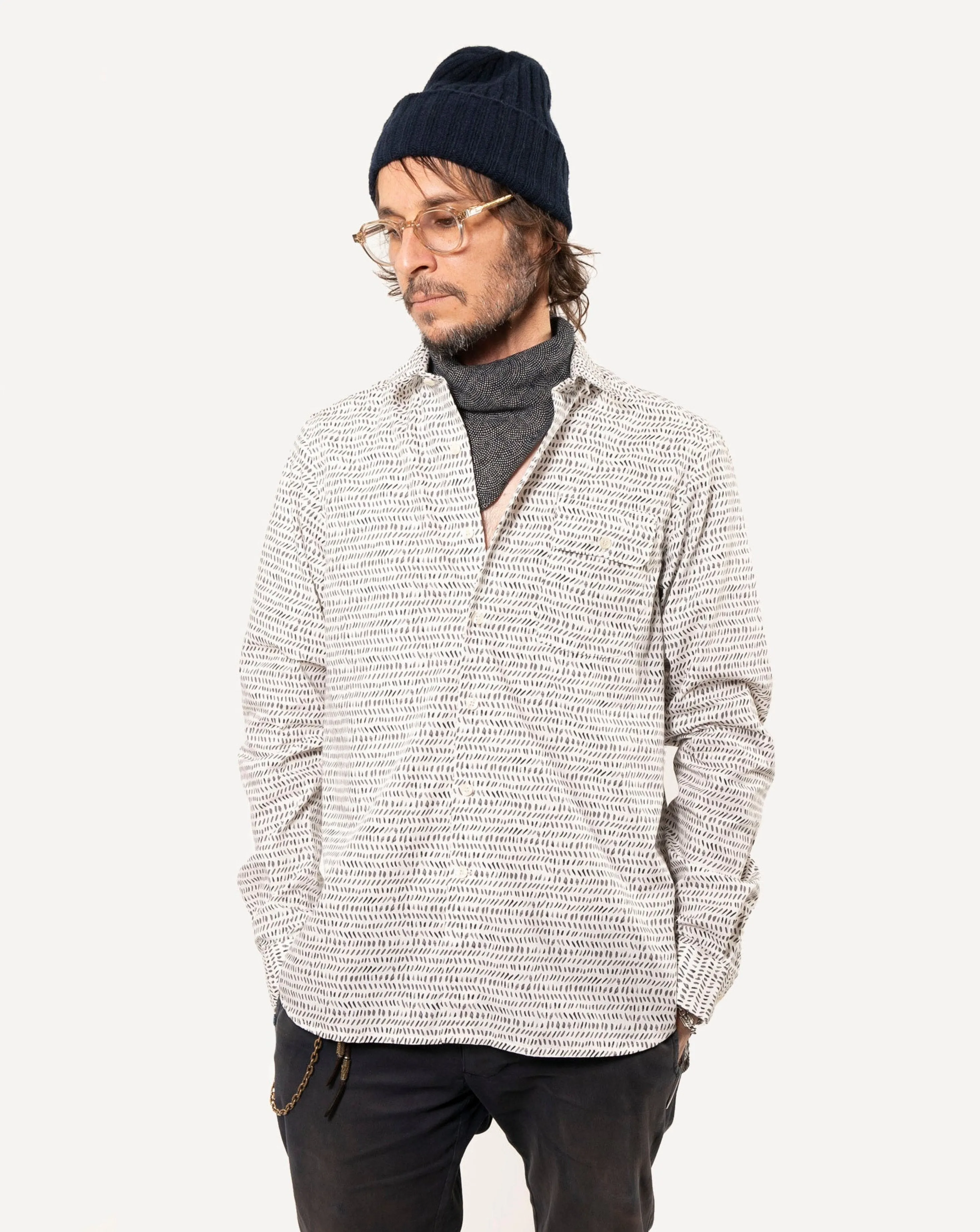 Long Sleeve Neuwirth Shirt | Faded Dashes sold by 18 Waits product image thumbnail 2