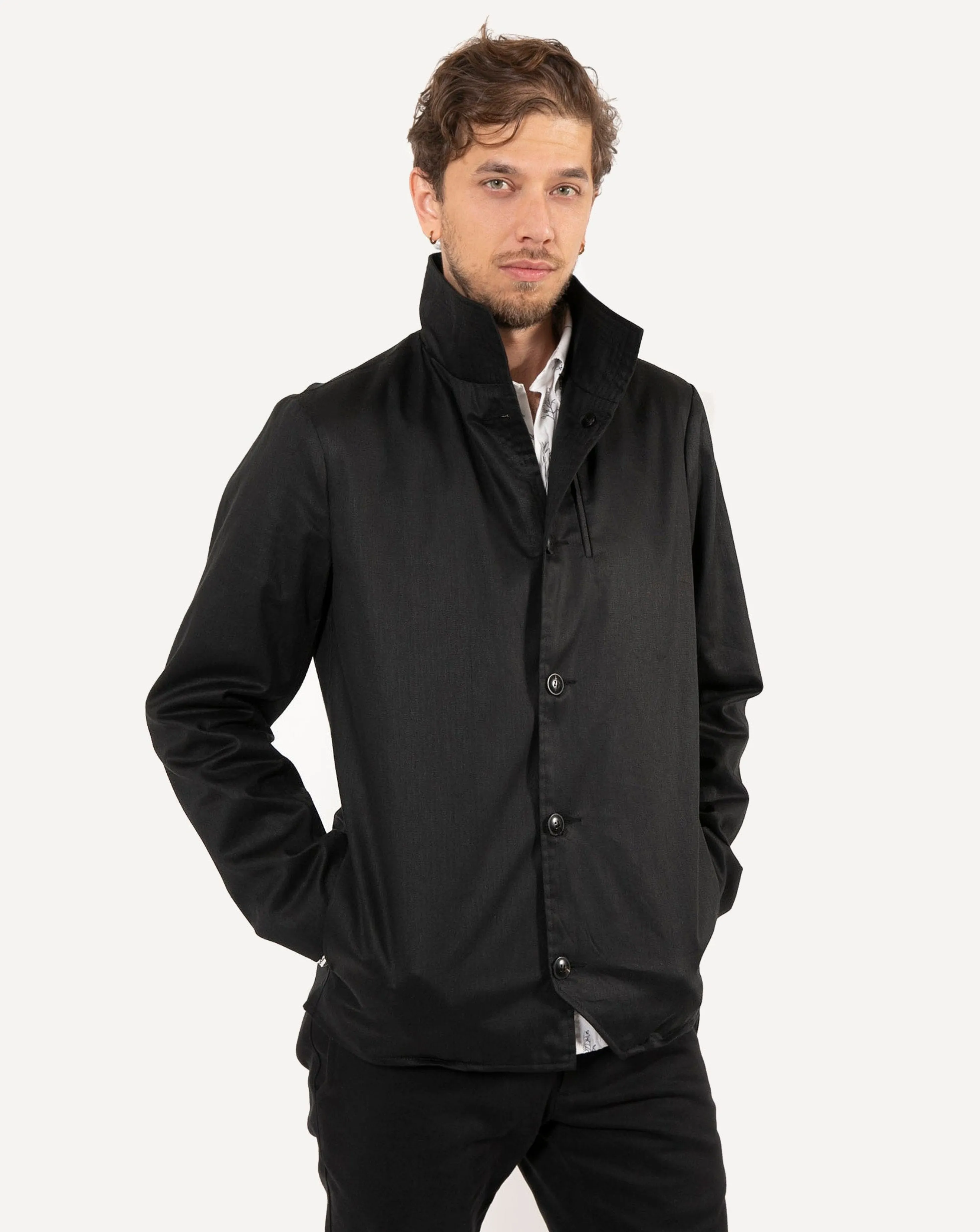 Baumer | Black Herringbone Hemp sold by 18 Waits