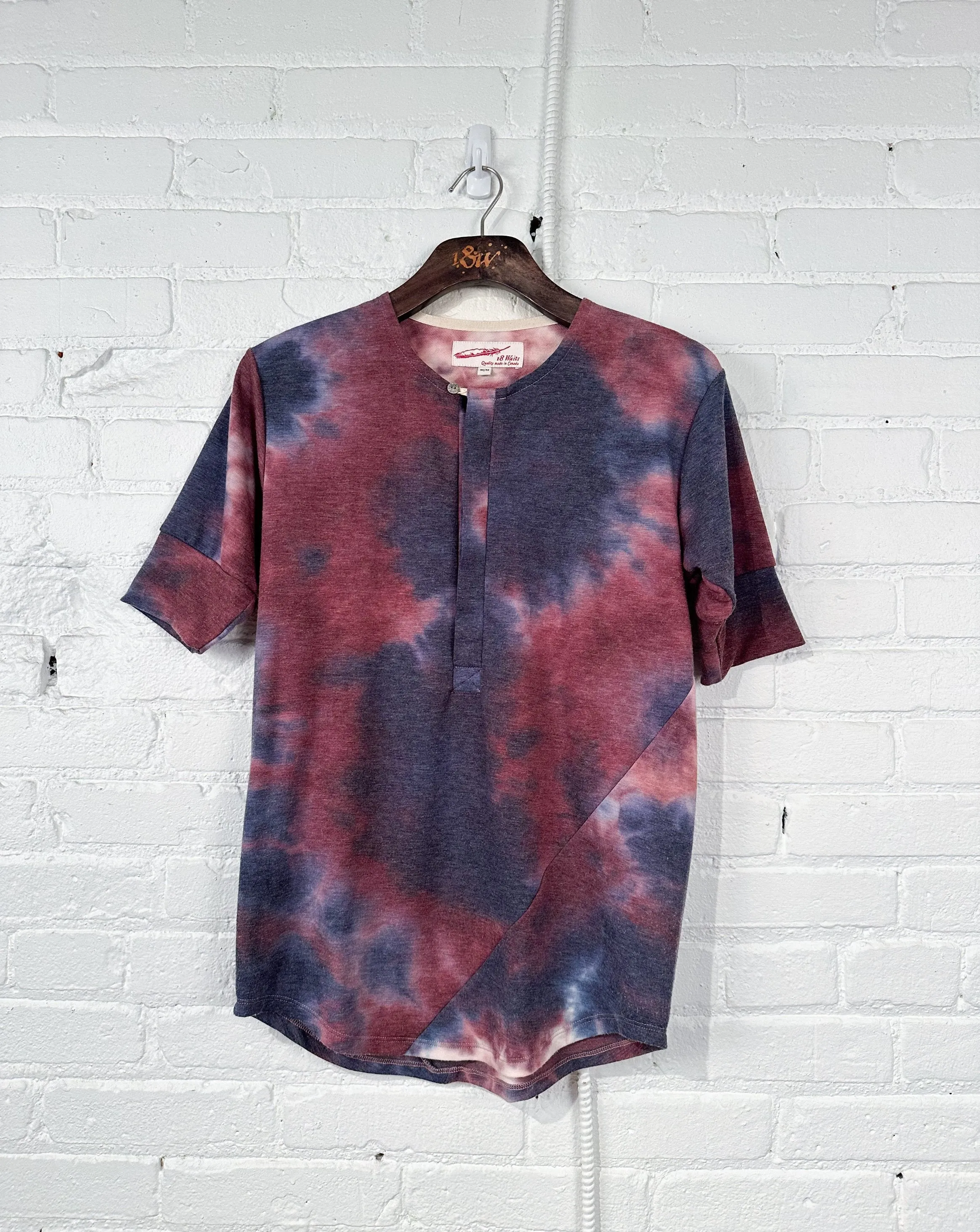 Vintage Hitchhiker Henley | Indigo Plum Tie Dye II sold by 18 Waits