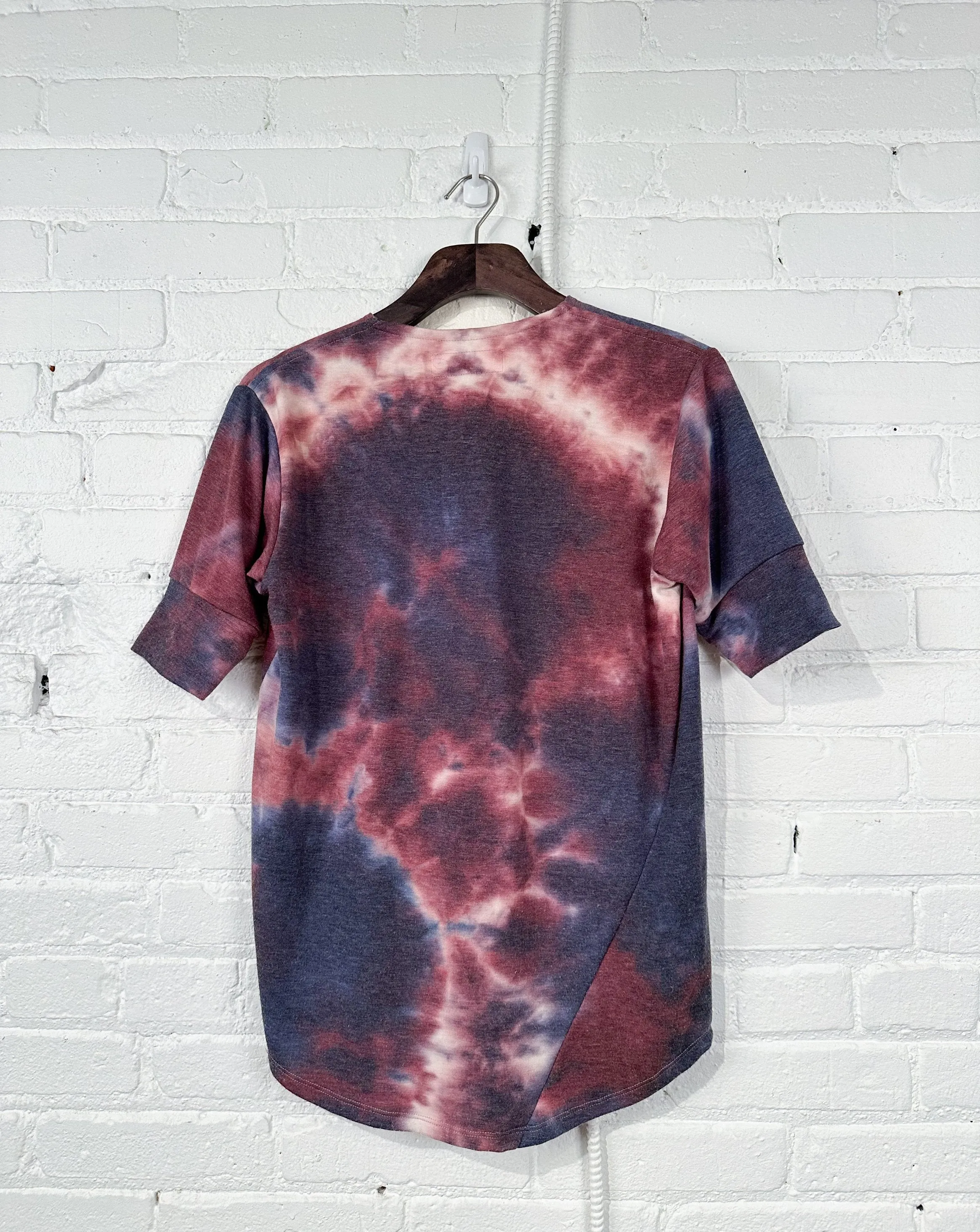 Vintage Hitchhiker Henley | Indigo Plum Tie Dye II sold by 18 Waits product image thumbnail 2