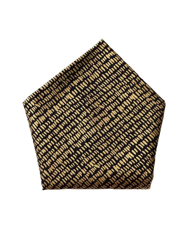 Pocket Square | Gold Dashes sold by 18 Waits