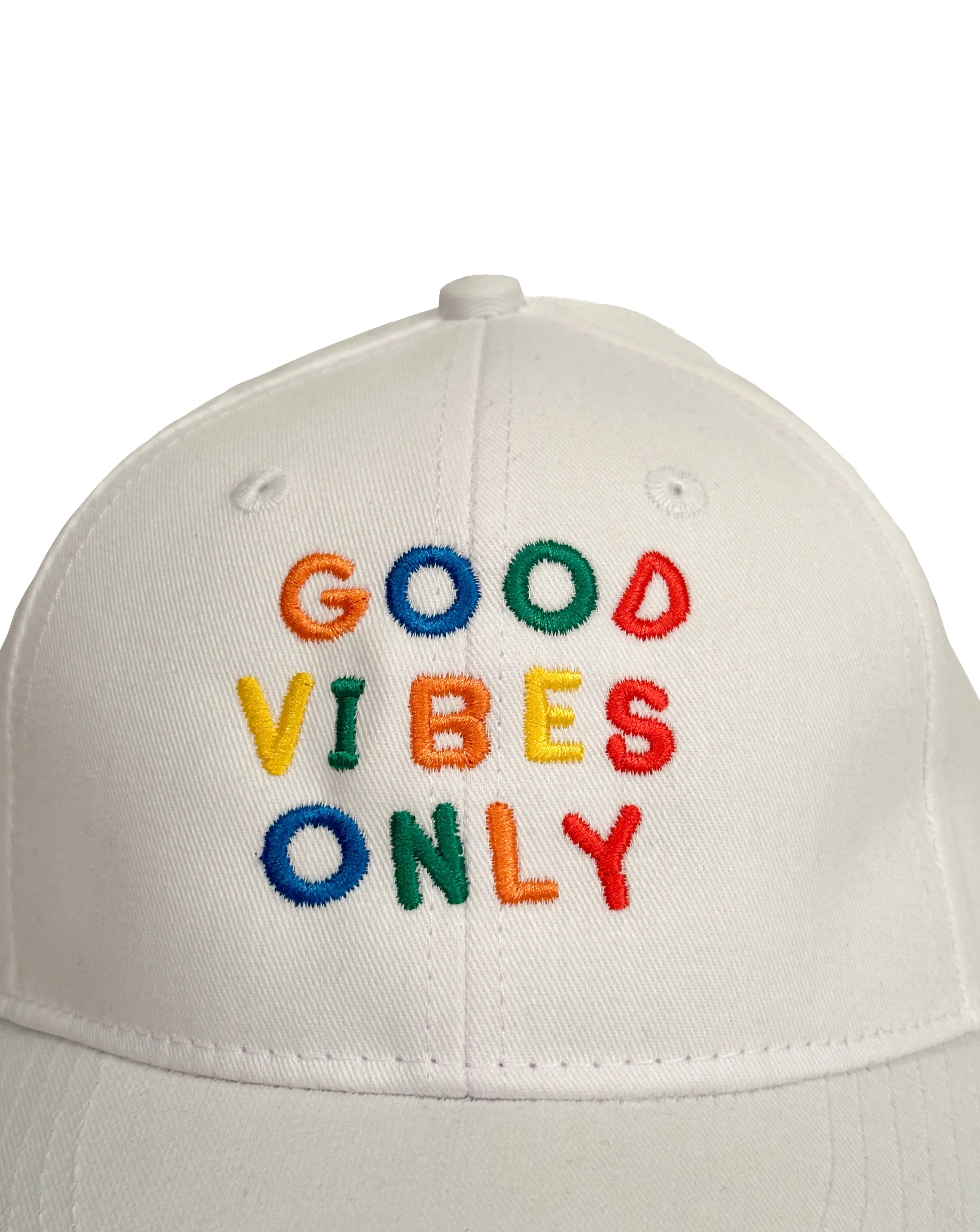 Camp Cap | Good Vibes Only on White sold by 18 Waits product image thumbnail 2