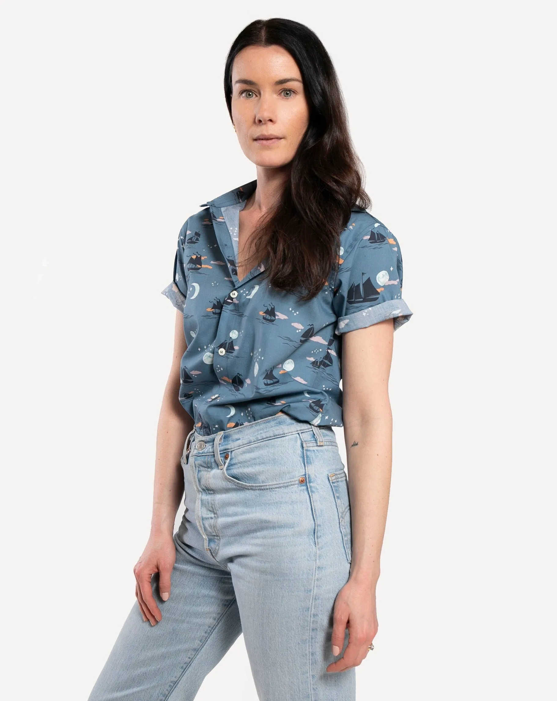 Short Sleeve Dylan Shirt | Offshore Shadow Dreams sold by 18 Waits product image thumbnail 2