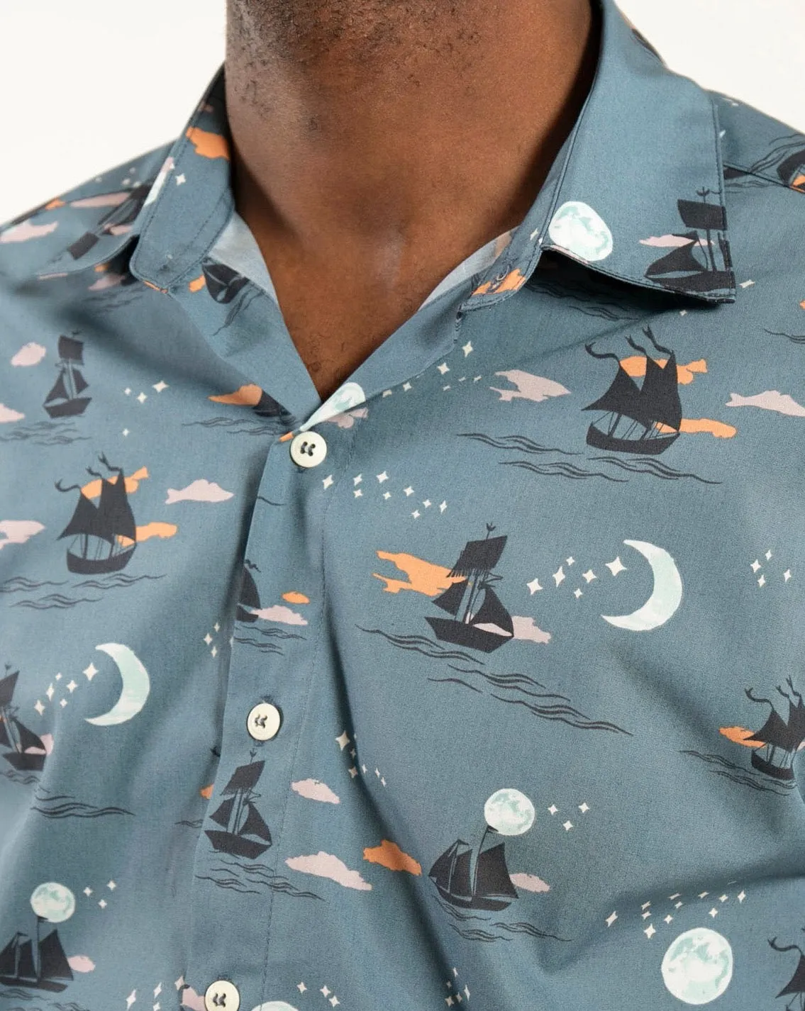 Short Sleeve Dylan Shirt | Offshore Shadow Dreams sold by 18 Waits product image thumbnail 5