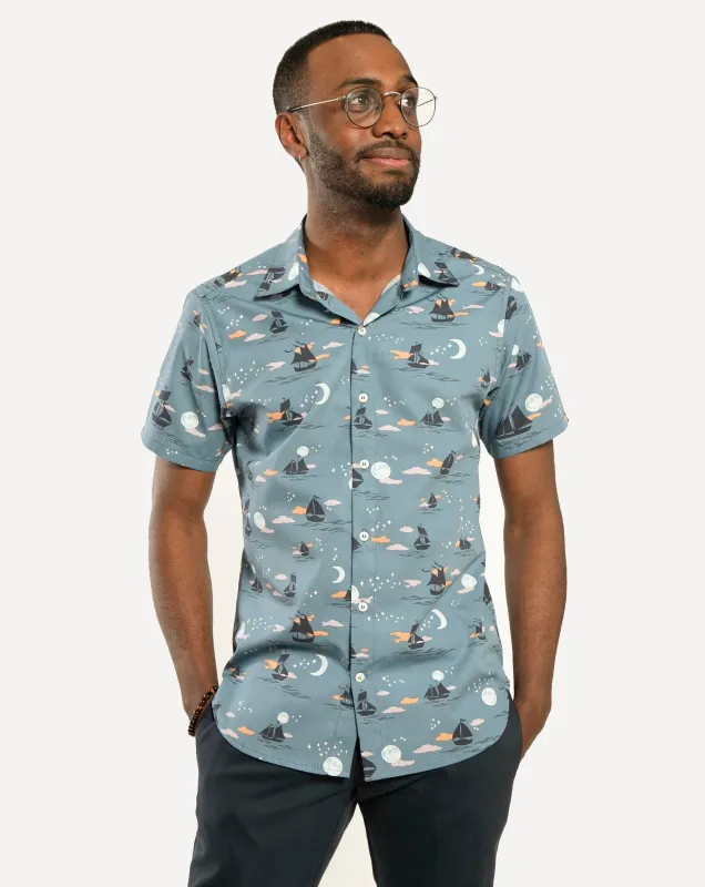 Short Sleeve Dylan Shirt | Offshore Shadow Dreams sold by 18 Waits