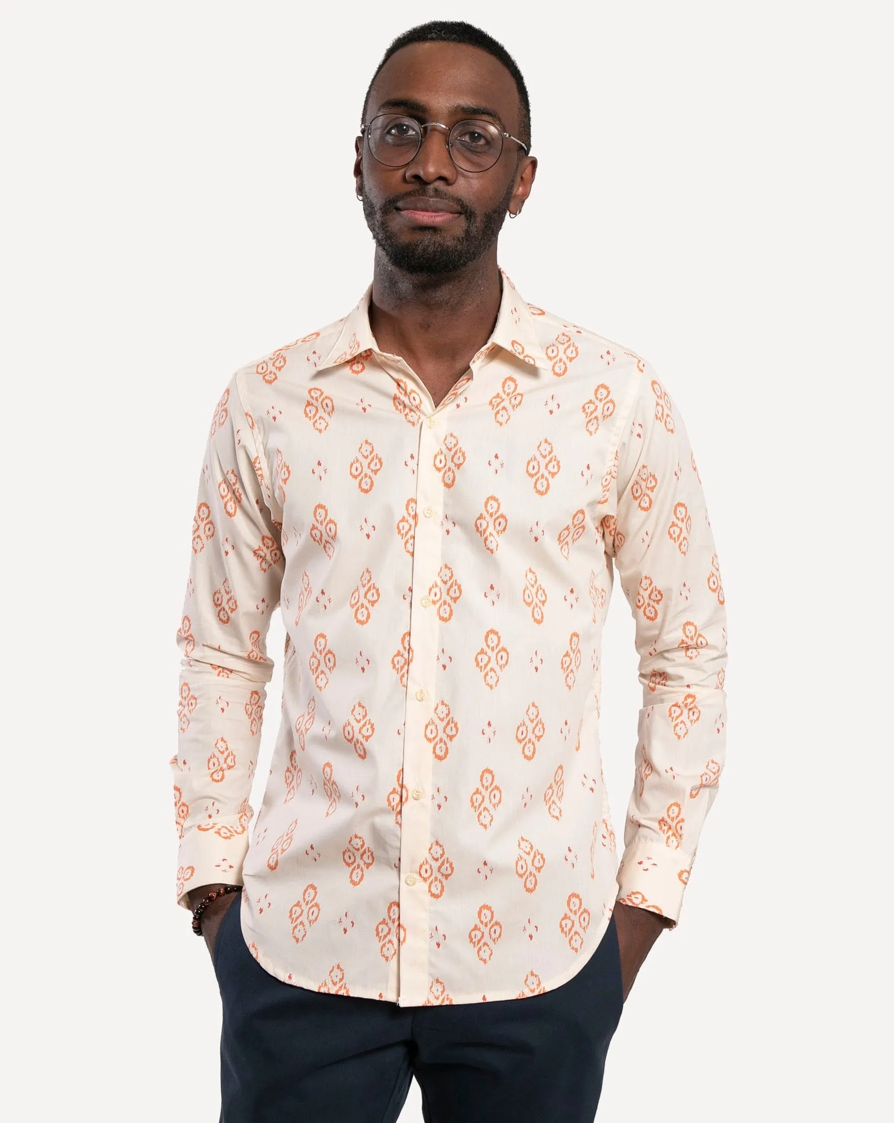 Long Sleeve Dylan Shirt | Ikat Santa Fe sold by 18 Waits