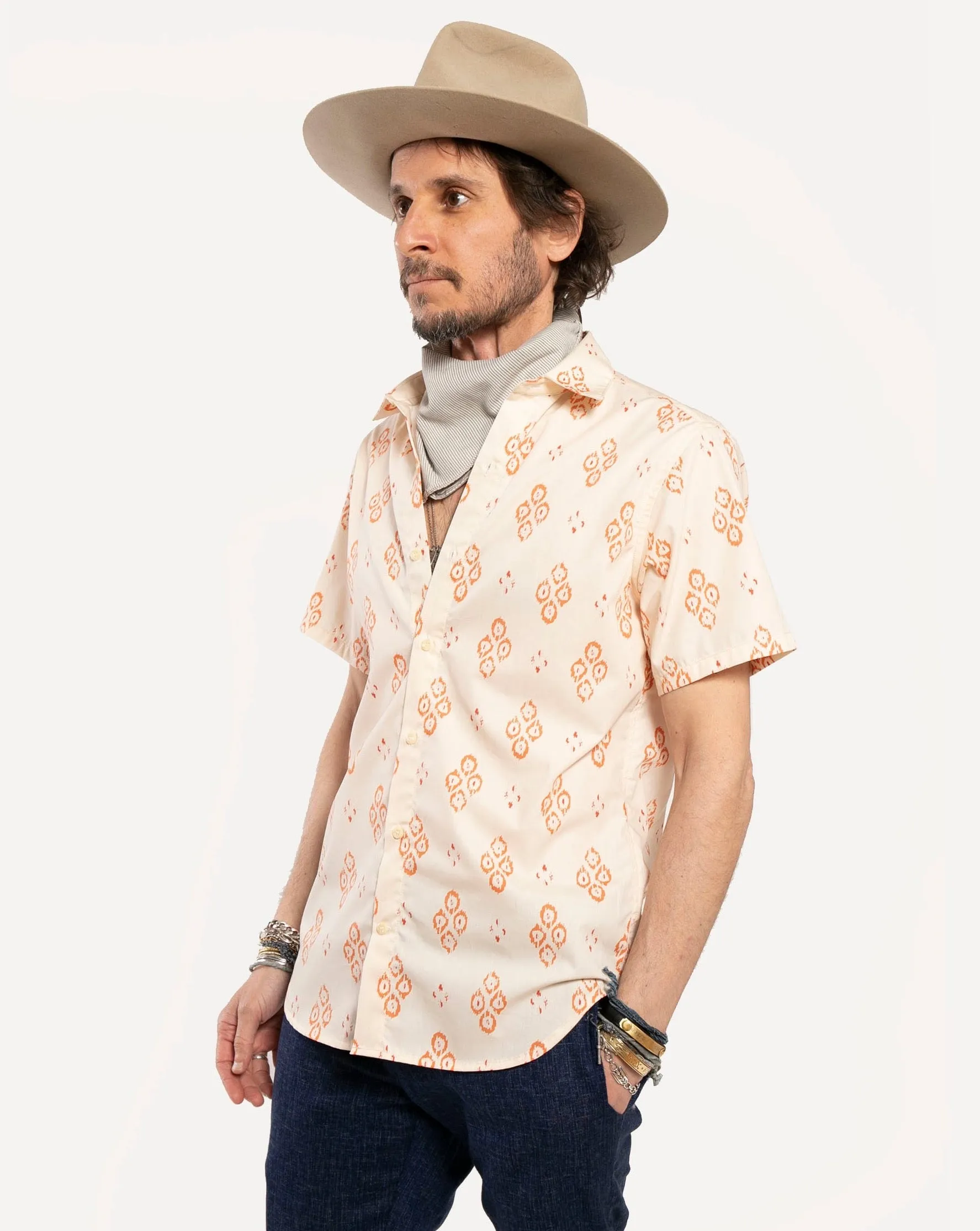 Short Sleeve Dylan Shirt | Ikat Santa Fe sold by 18 Waits product image thumbnail 3