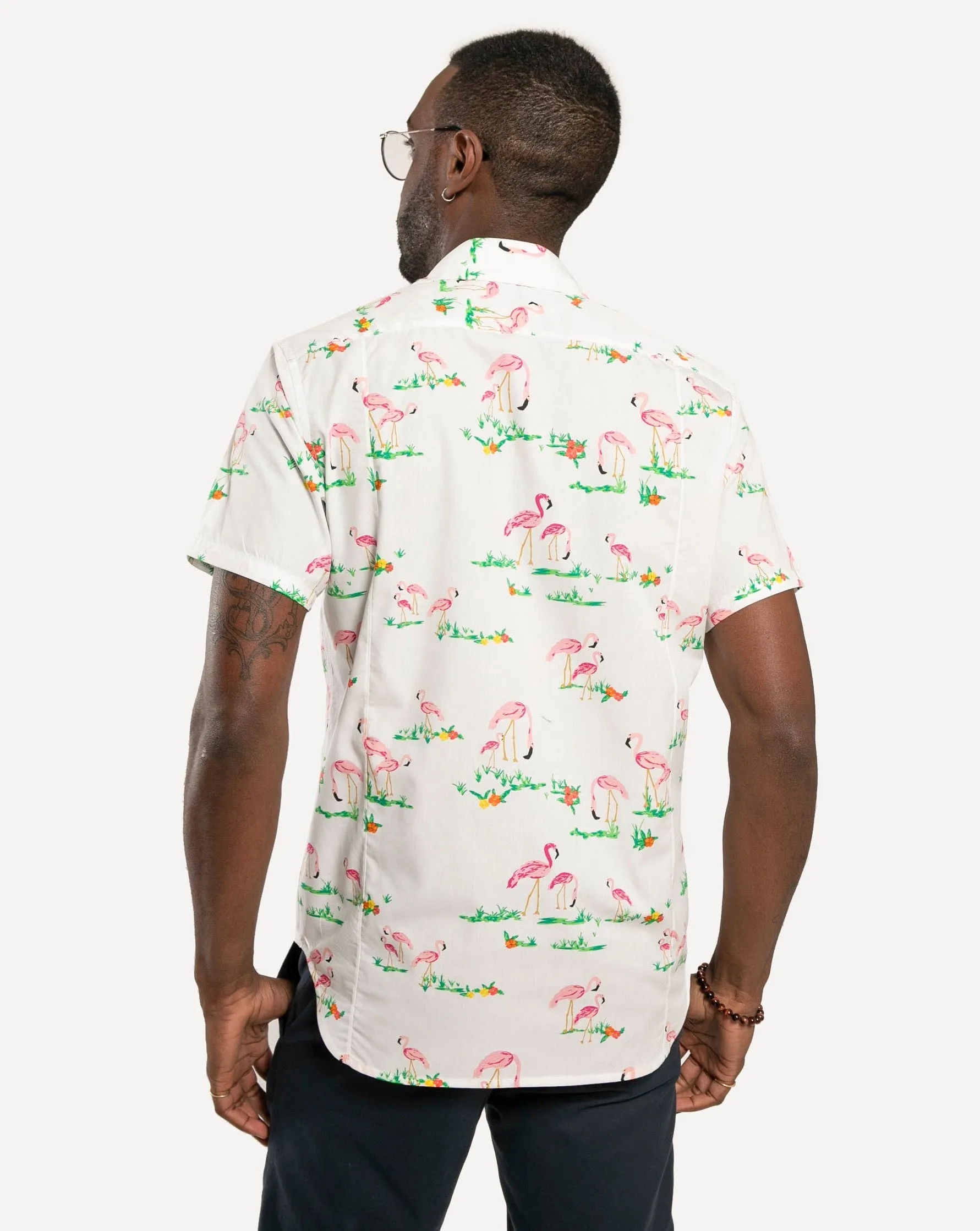 Short Sleeve Dylan Shirt | Flamingo Fields sold by 18 Waits product image thumbnail 3