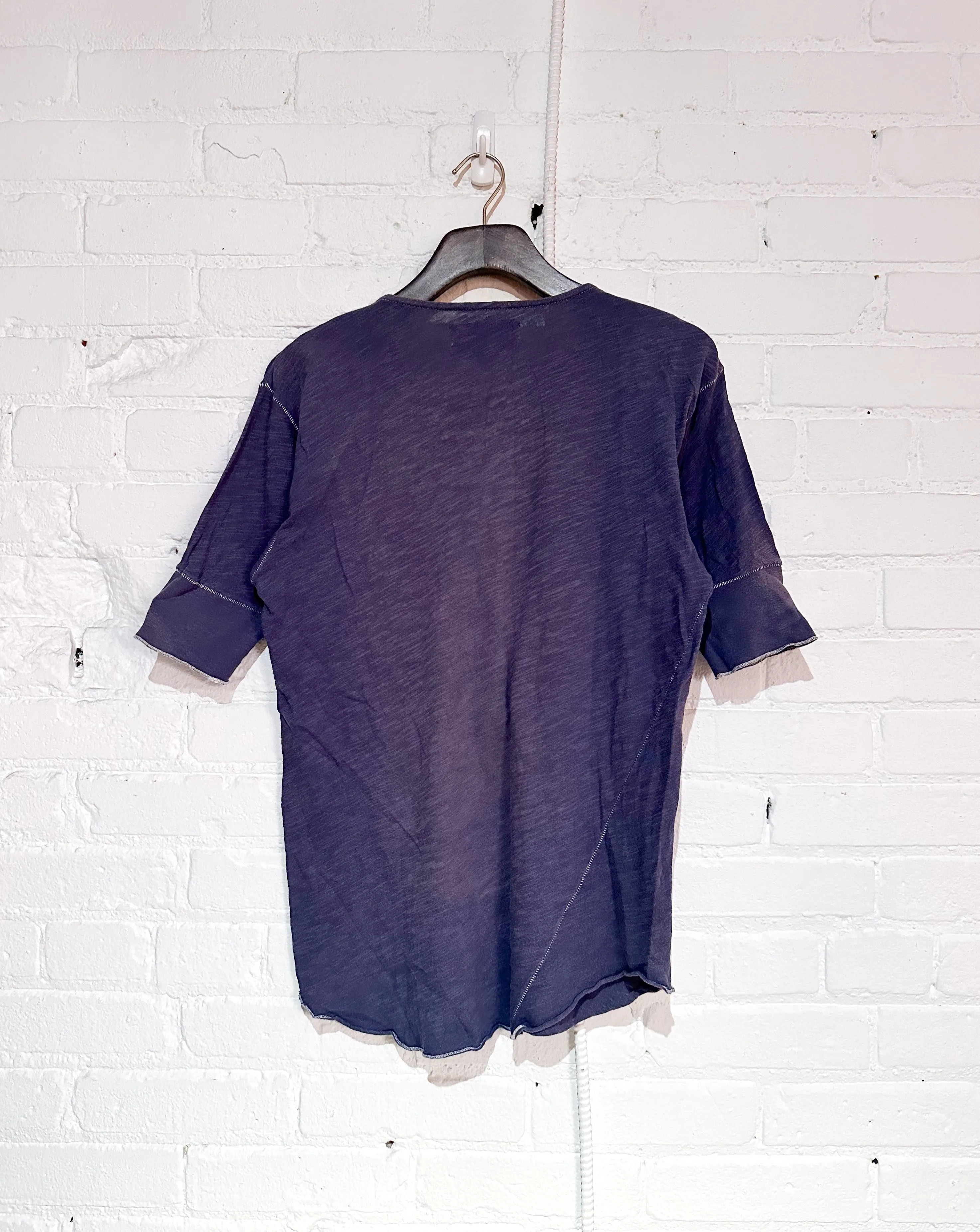 Vintage Hitchhiker Henley | Faded Indigo sold by 18 Waits product image thumbnail 2