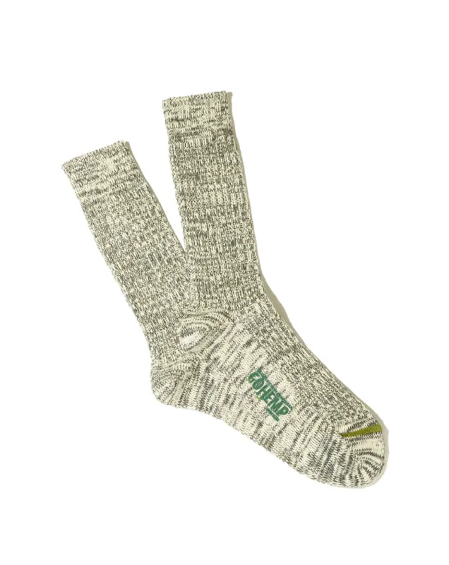 Anonymous Ism Socks | GO HEMP OC Crew - Green Melange sold by 18 Waits