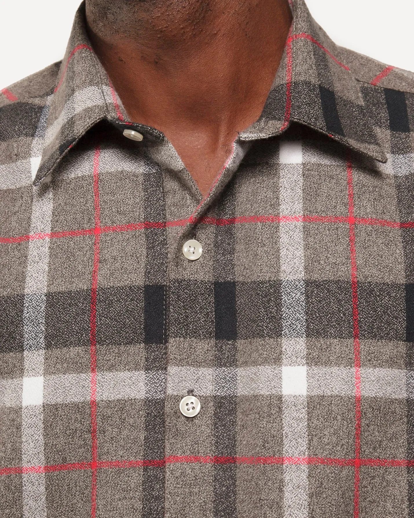 Long Sleeve Dylan Shirt | Mammoth Flannel - Smoke sold by 18 Waits product image thumbnail 4