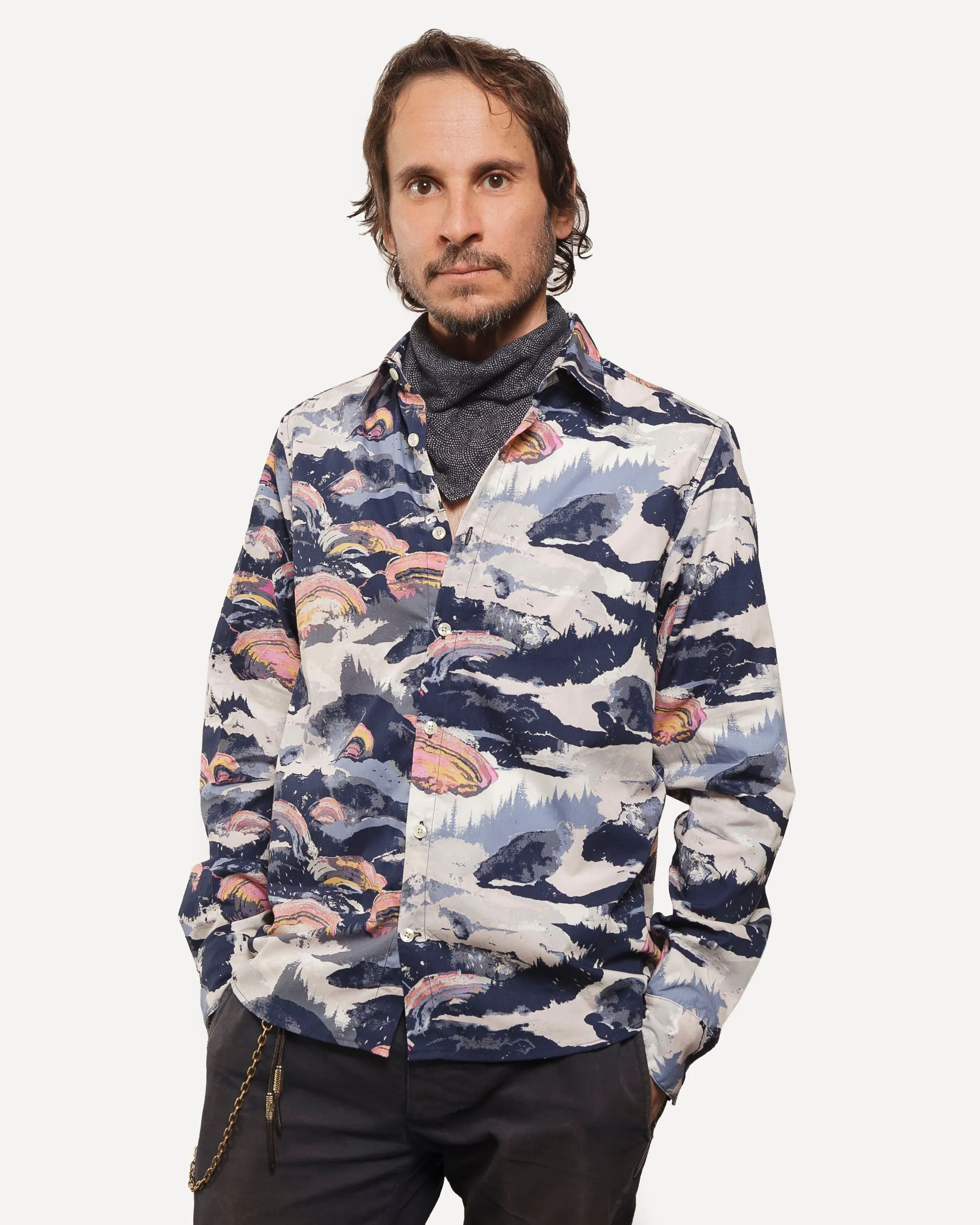 Long Sleeve Dylan Shirt | Mountain Brush - Morning sold by 18 Waits