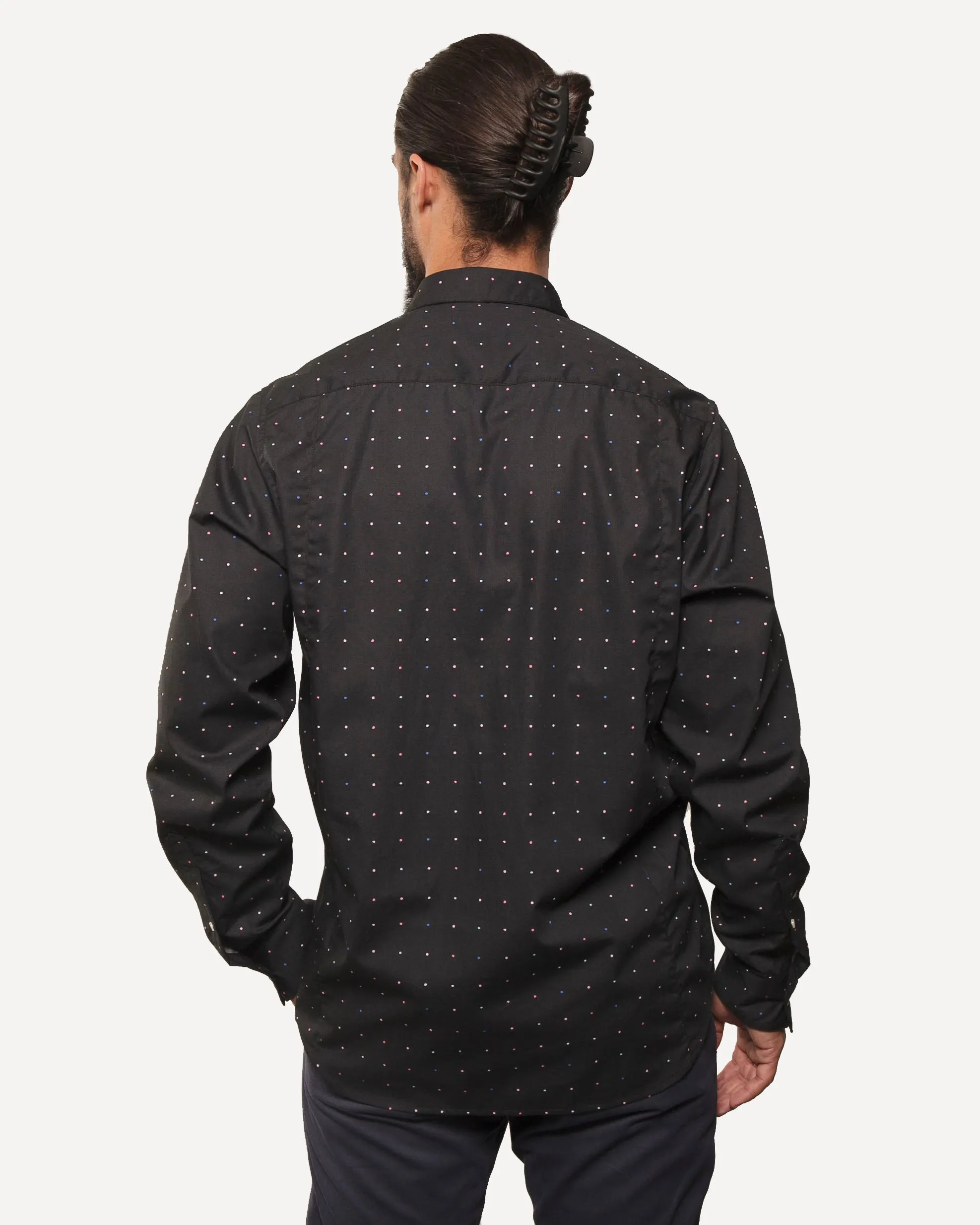 Long Sleeve Dylan Shirt | Night Dots sold by 18 Waits product image thumbnail 3