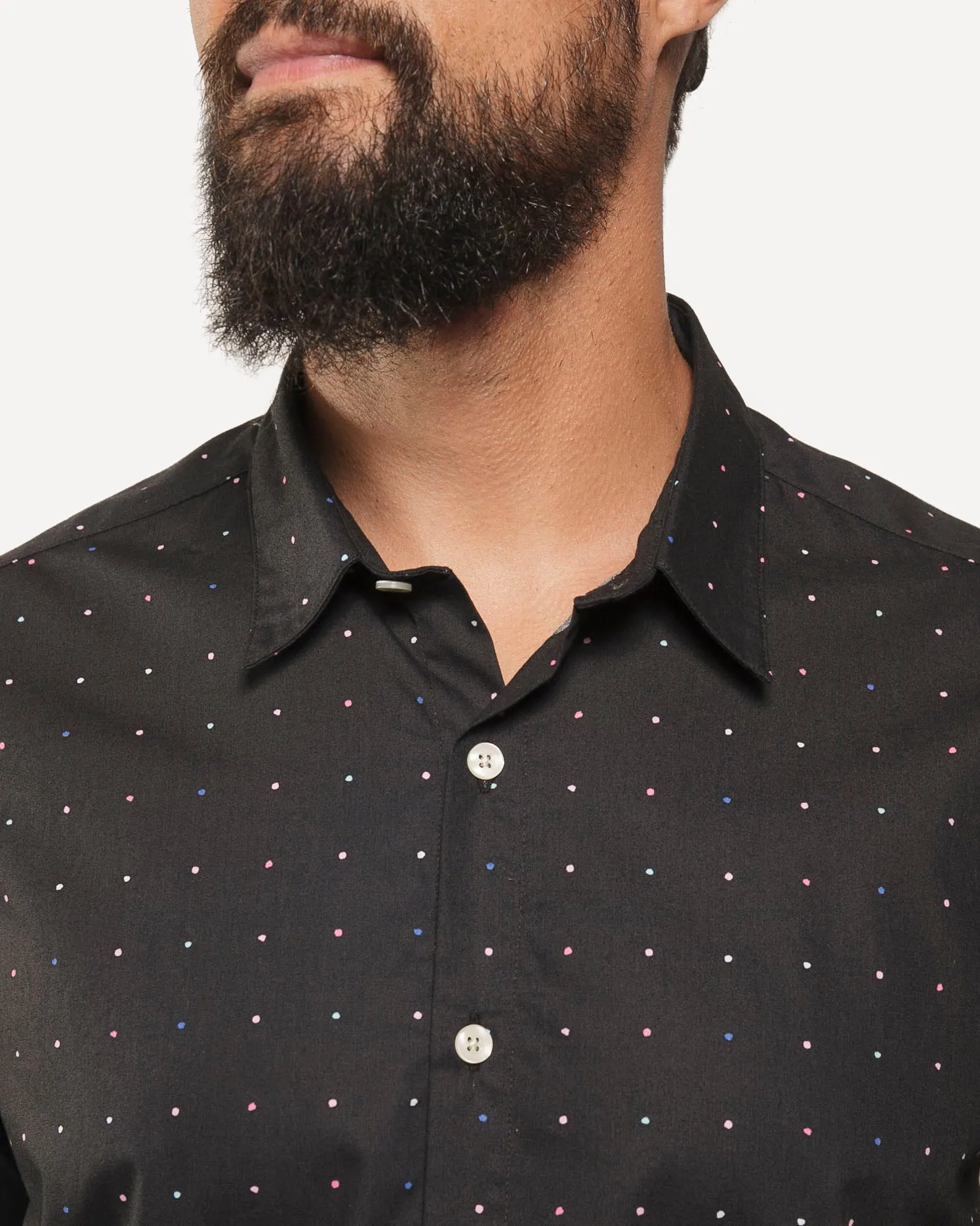 Long Sleeve Dylan Shirt | Night Dots sold by 18 Waits product image thumbnail 4
