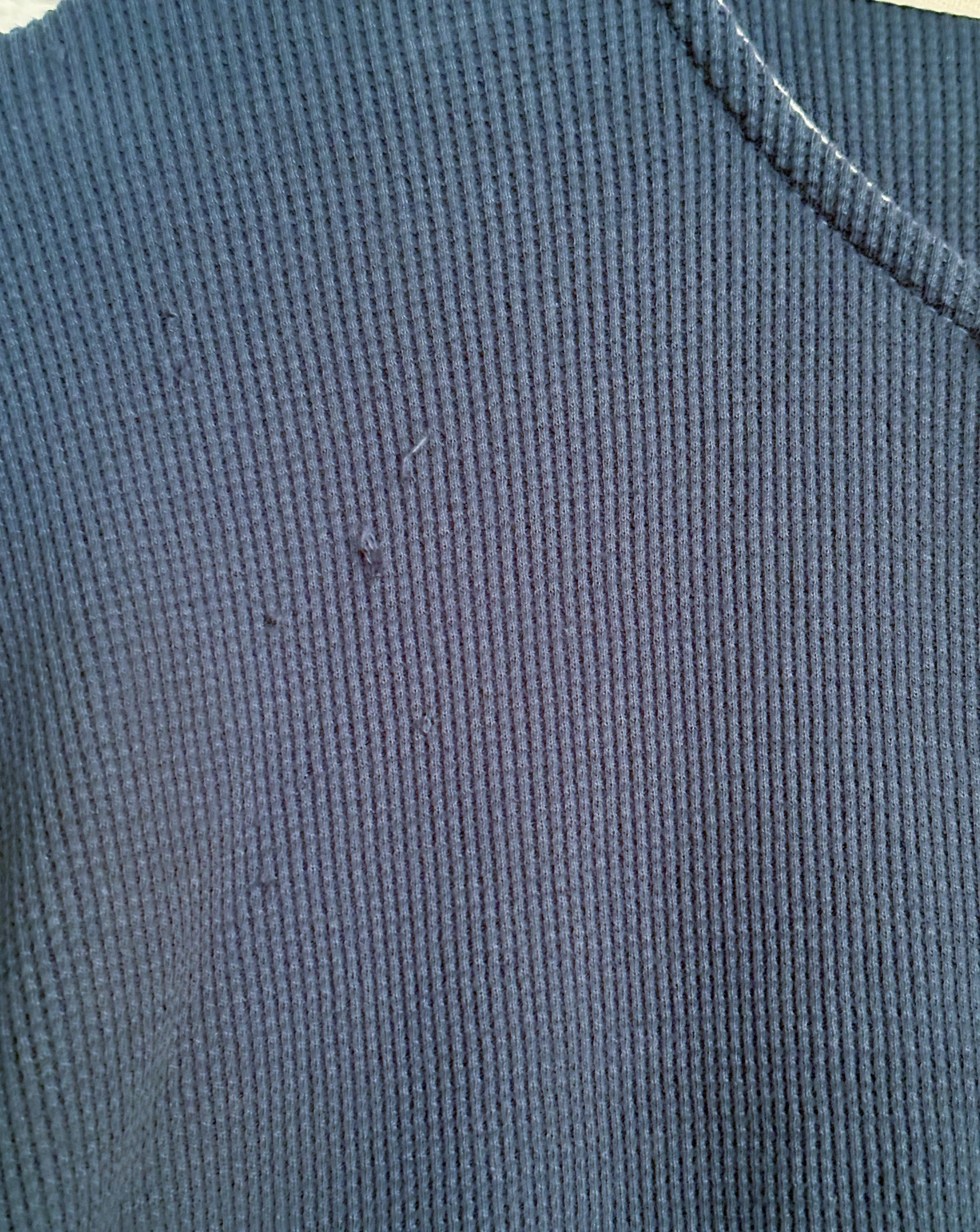 Vintage Hitchhiker Henley | Organic | Ultramarine Micro Waffle sold by 18 Waits product image thumbnail 3