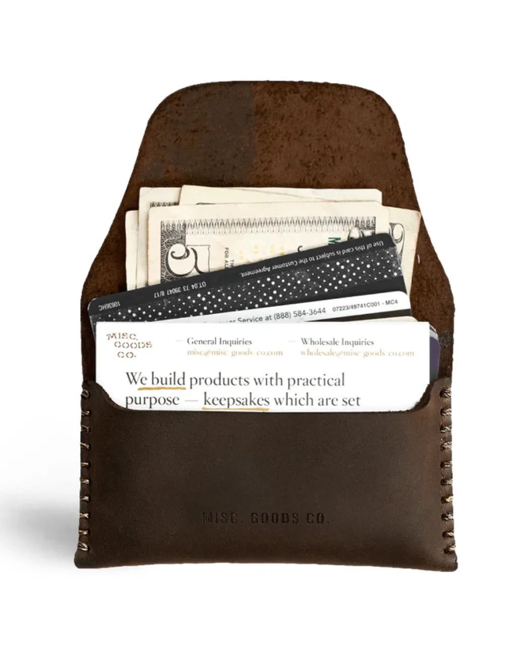 MISC Goods | Slim Tuck Wallet | Dark Brown sold by 18 Waits product image thumbnail 3