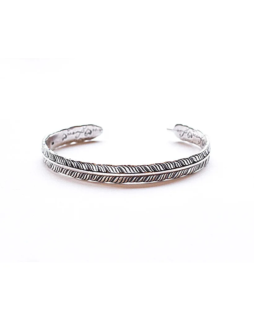 The Cuff Series | Thin Feather Bracelet sold by 18 Waits