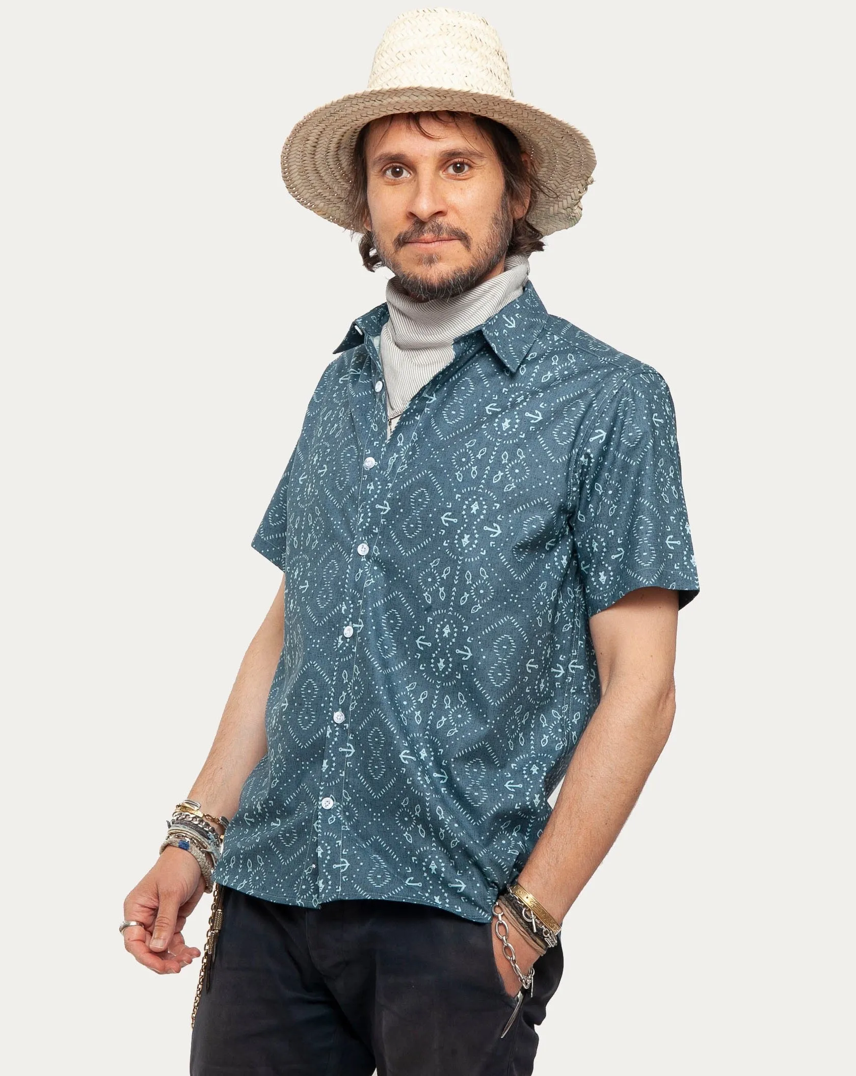 Short Sleeve Dylan Shirt | Nautical Guide sold by 18 Waits product image thumbnail 2