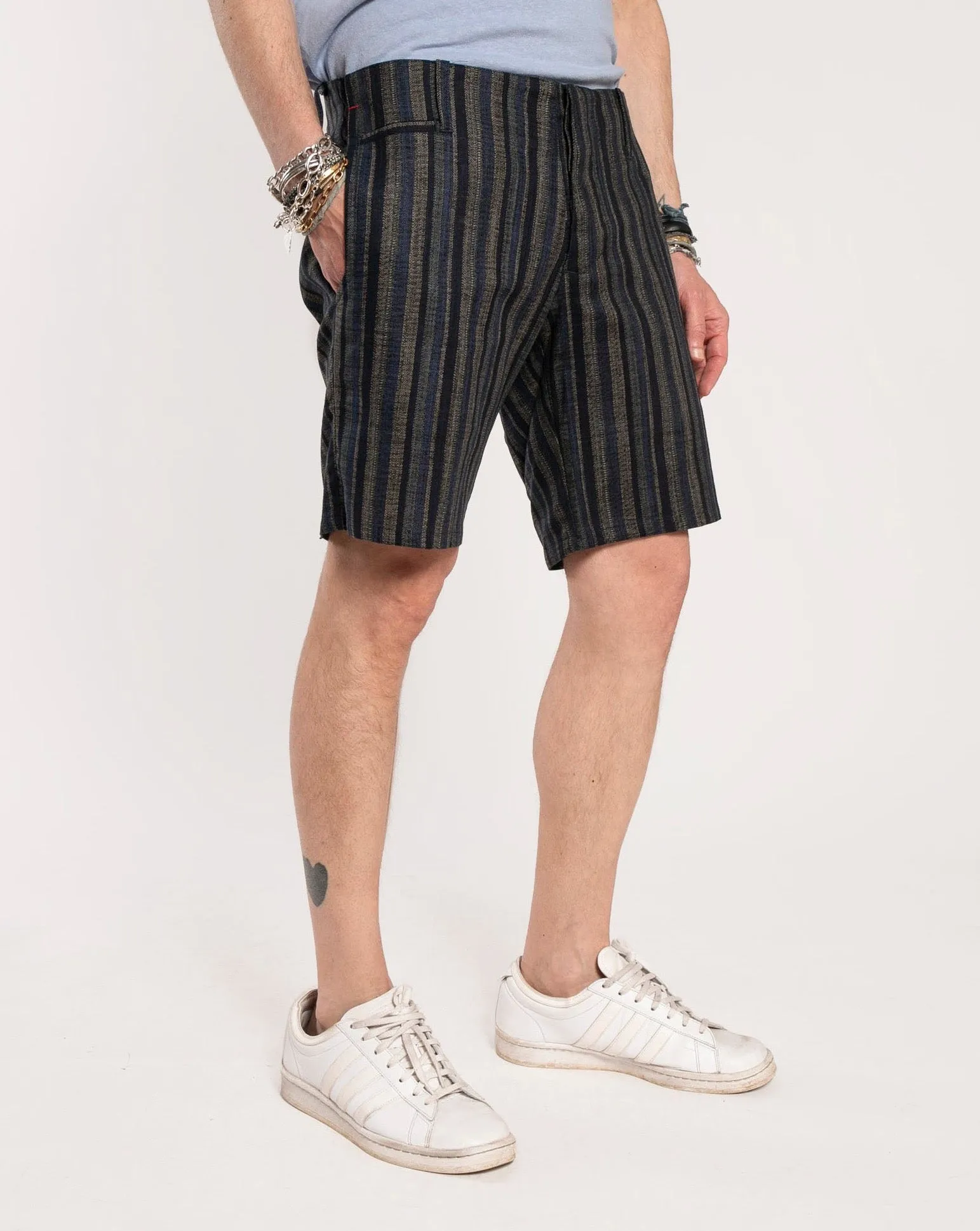 Signature Shorts | Faded Indigo Wide Stripe sold by 18 Waits product image thumbnail 2