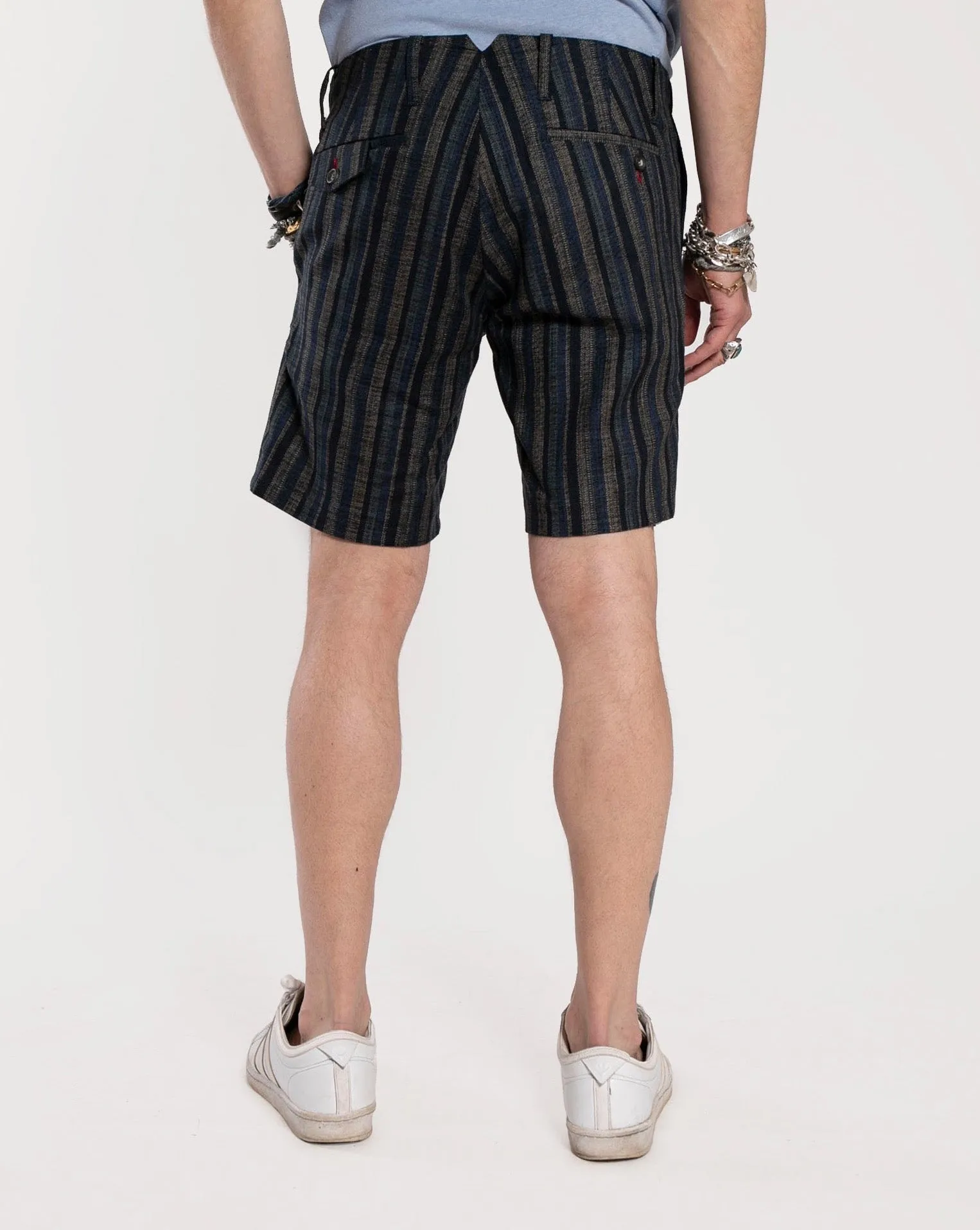 Signature Shorts | Faded Indigo Wide Stripe sold by 18 Waits product image thumbnail 3