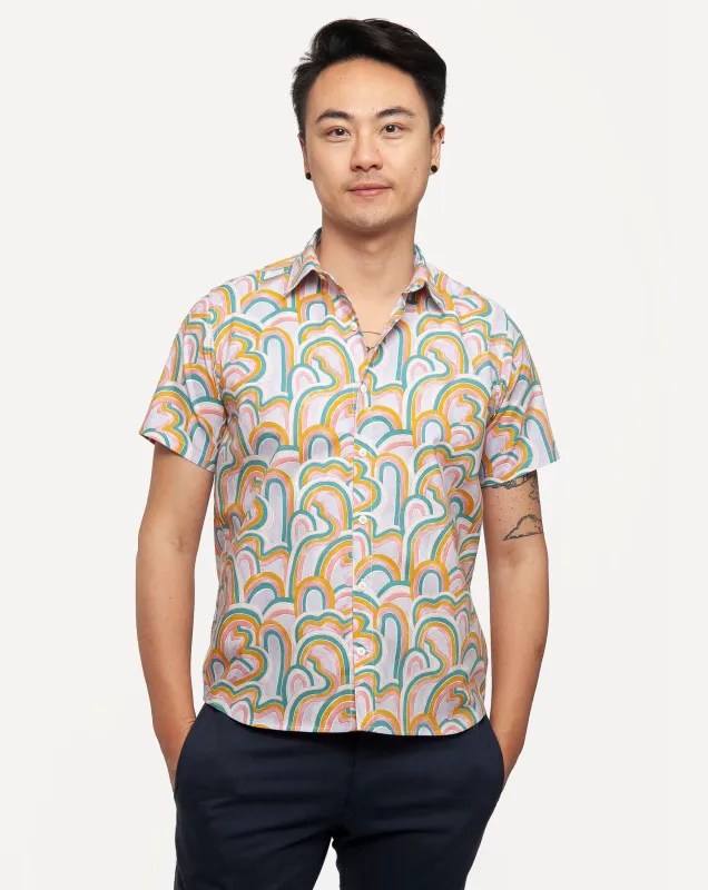 Short Sleeve Dylan Shirt | Pink Garden sold by 18 Waits